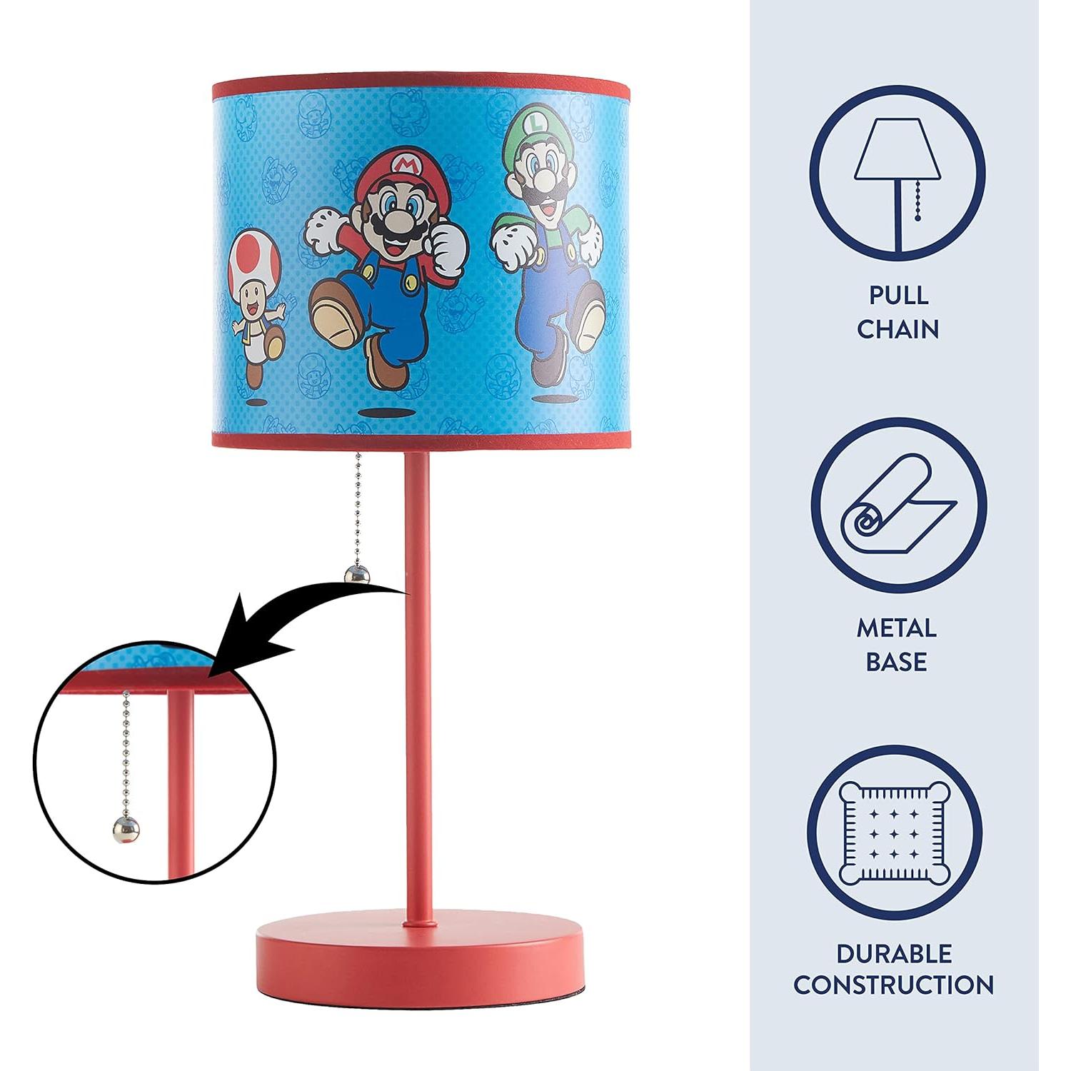 Lámpara de mesa Idea Nuova Super Mario 39.37 cm con cadena