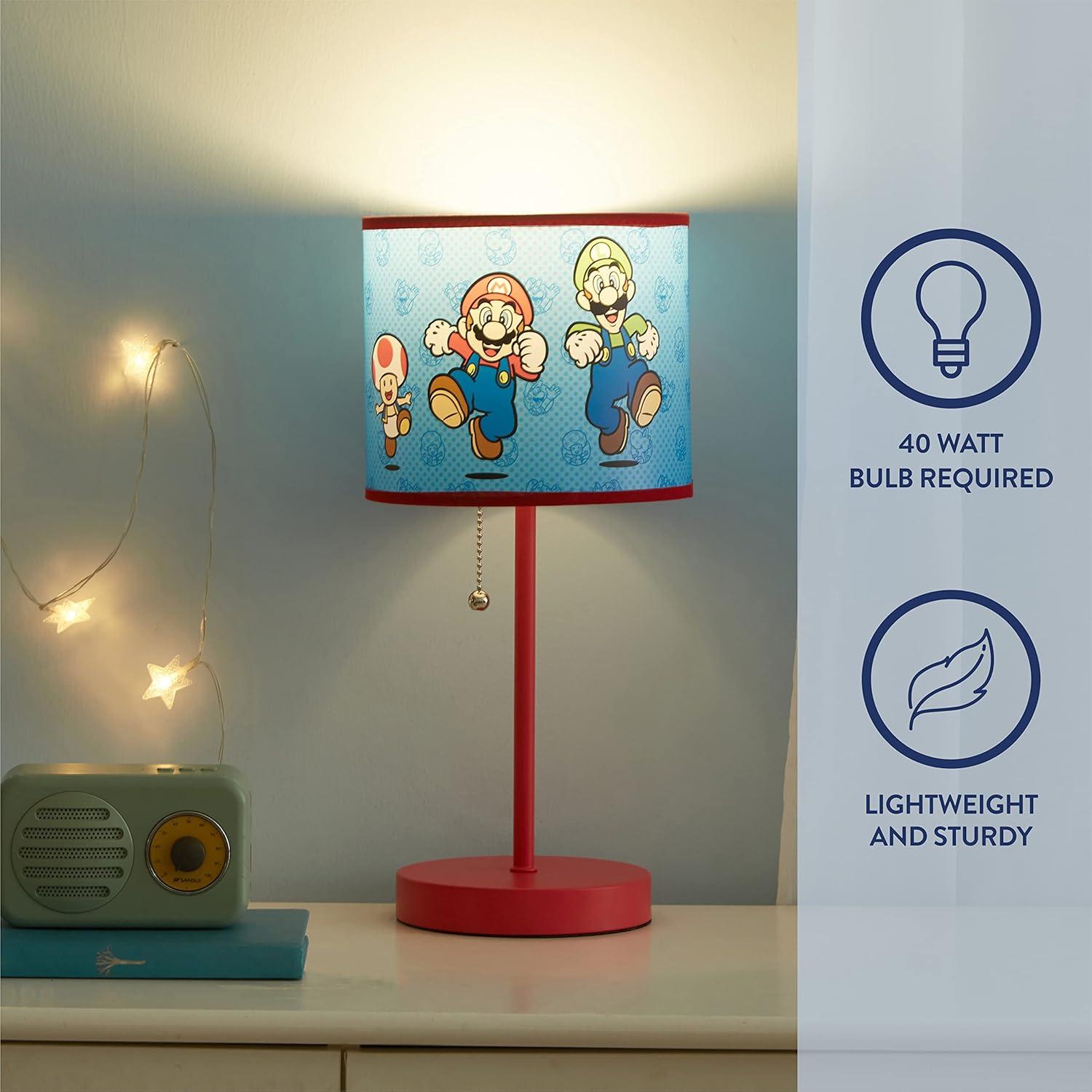 Lámpara de mesa Idea Nuova Super Mario 39.37 cm con cadena