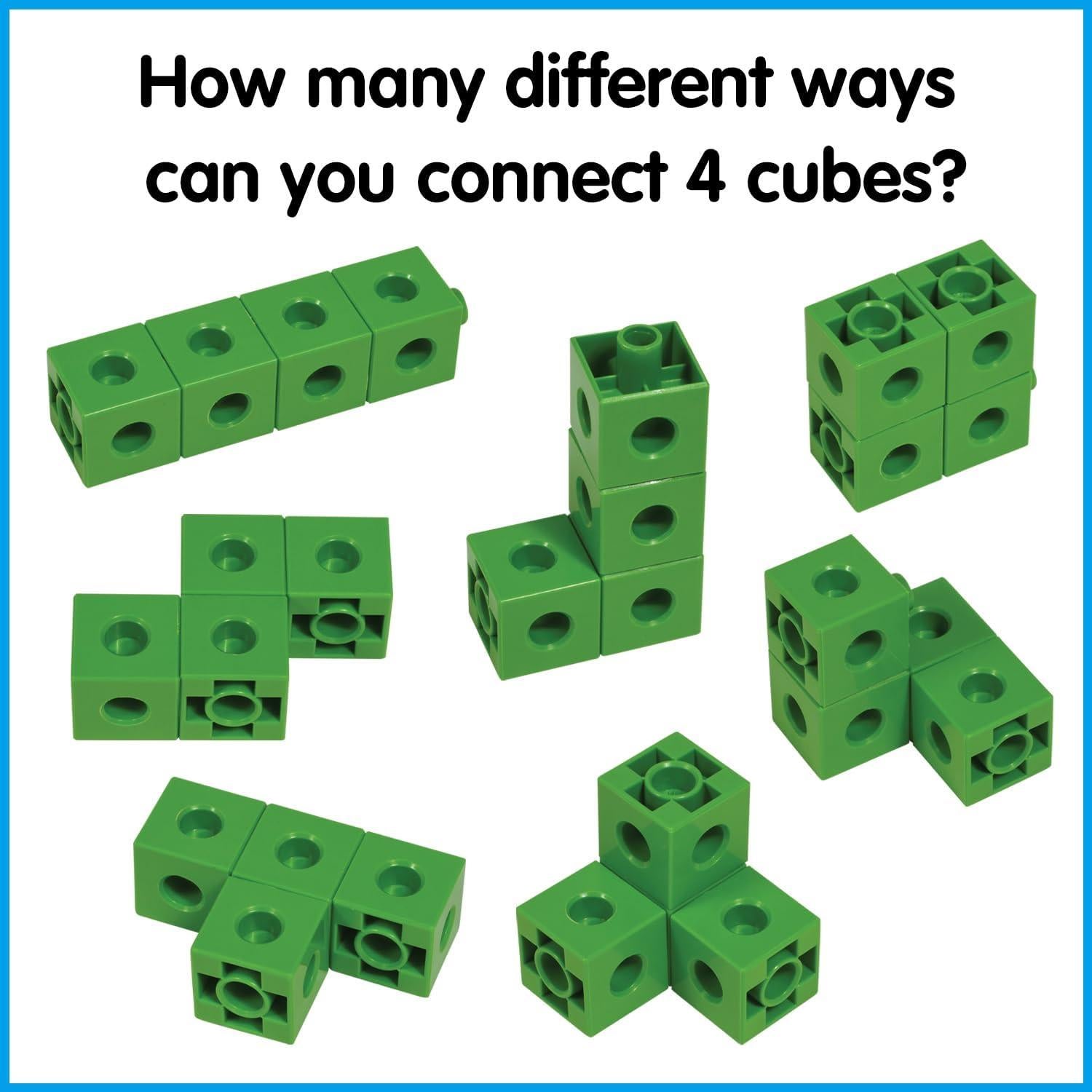 Cubos Enlazables EDX Education - Set de 100 para Conteo y Clasificación