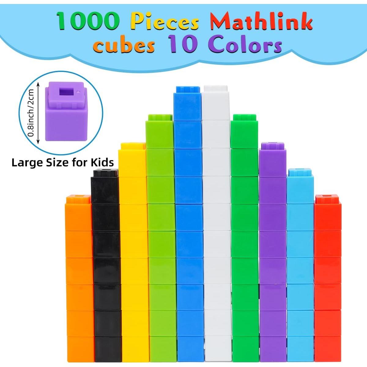 1000 Cubos Enlazables de Matemáticas STEM para Niños - Yiwu