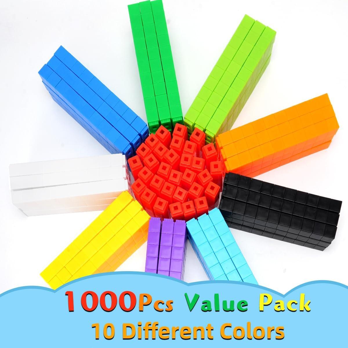 1000 Cubos Enlazables de Matemáticas STEM para Niños - Yiwu