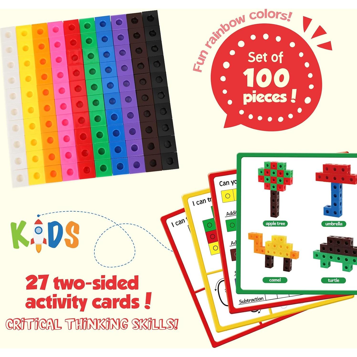 Conjunto de Cubos Matemáticos Torlam para Aprendizaje Infantil