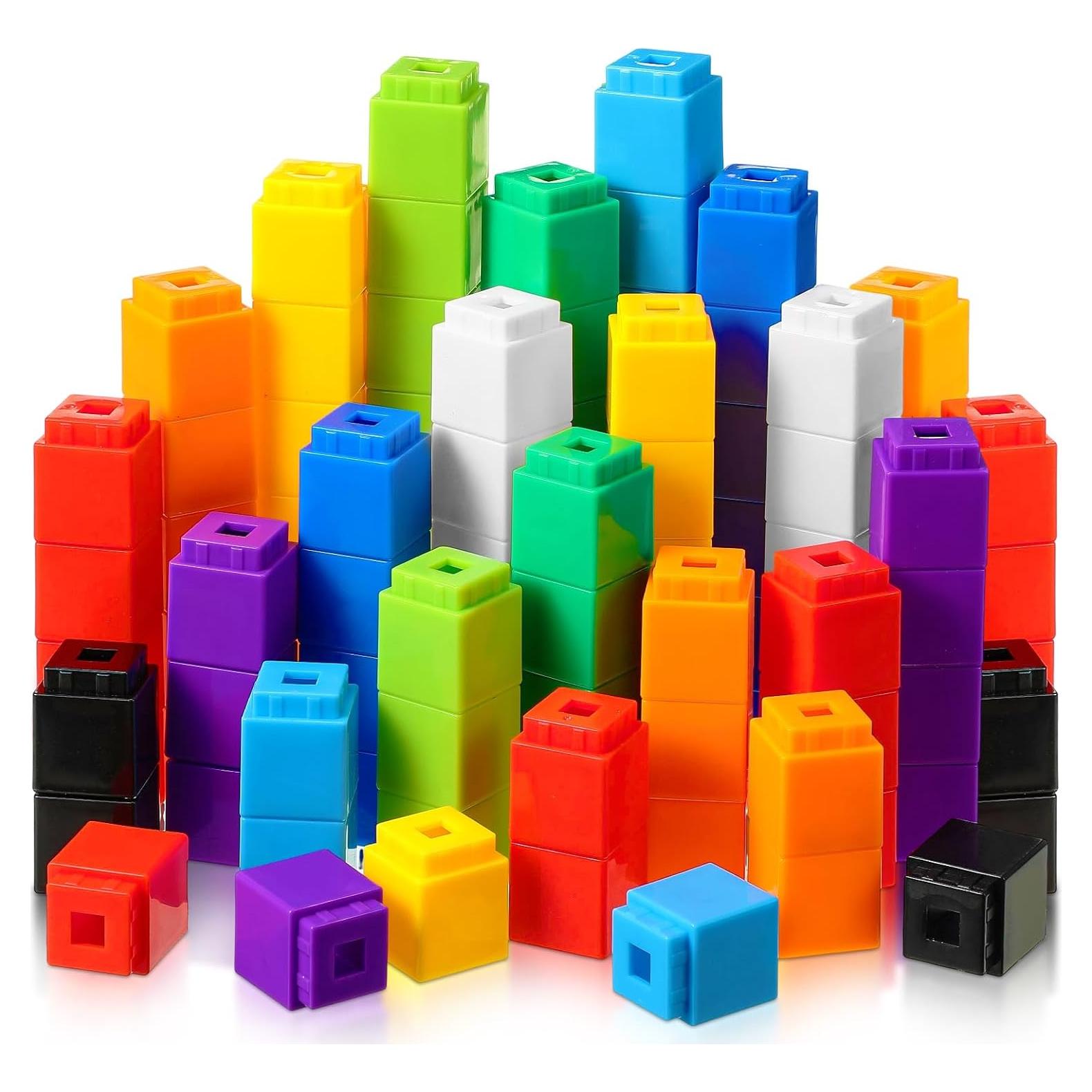 Cubos Enlazables Jenaai 100 Pcs STEM Matemáticas 2 cm