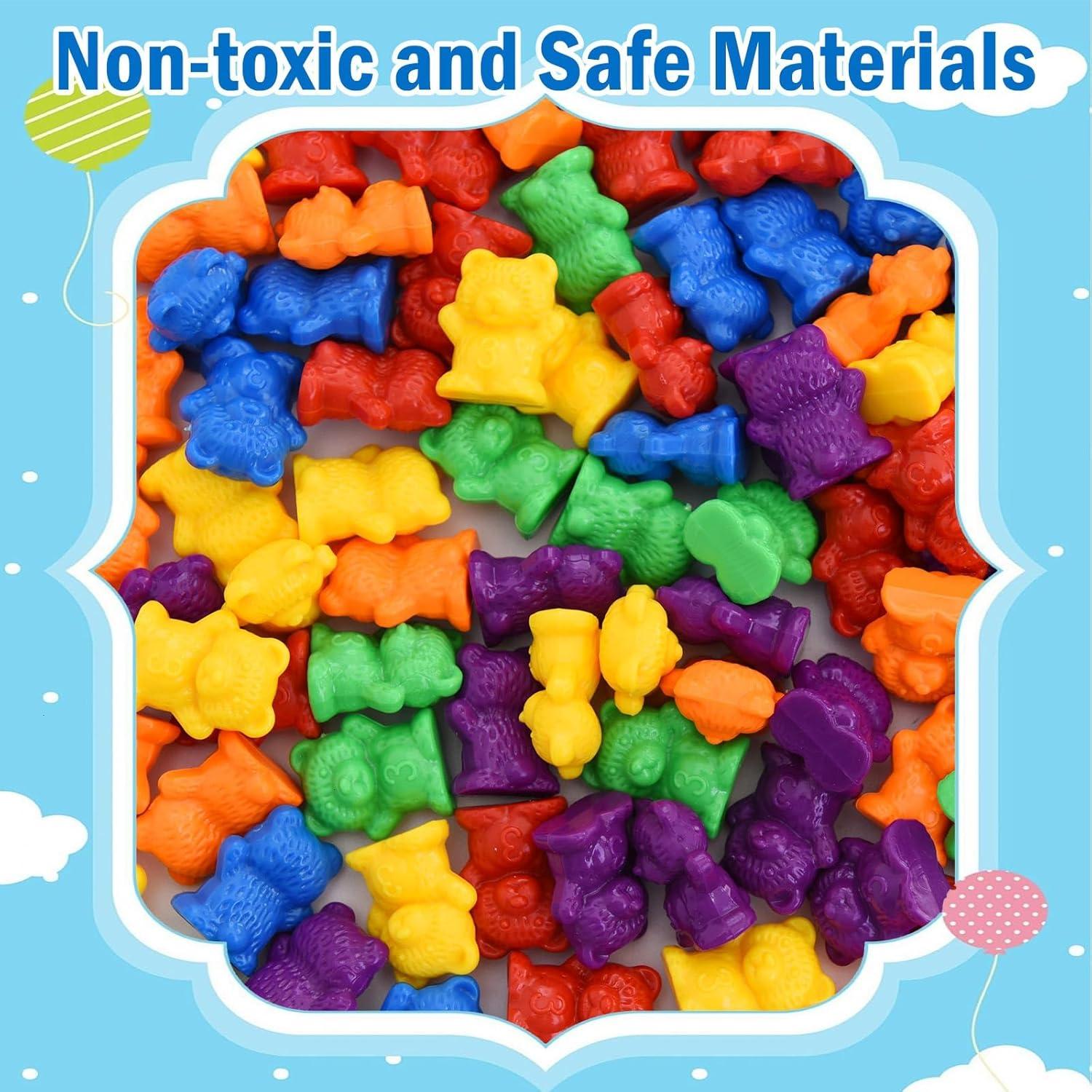 Osos de Conteo de Colores Timoo - 60 Piezas Brillantes