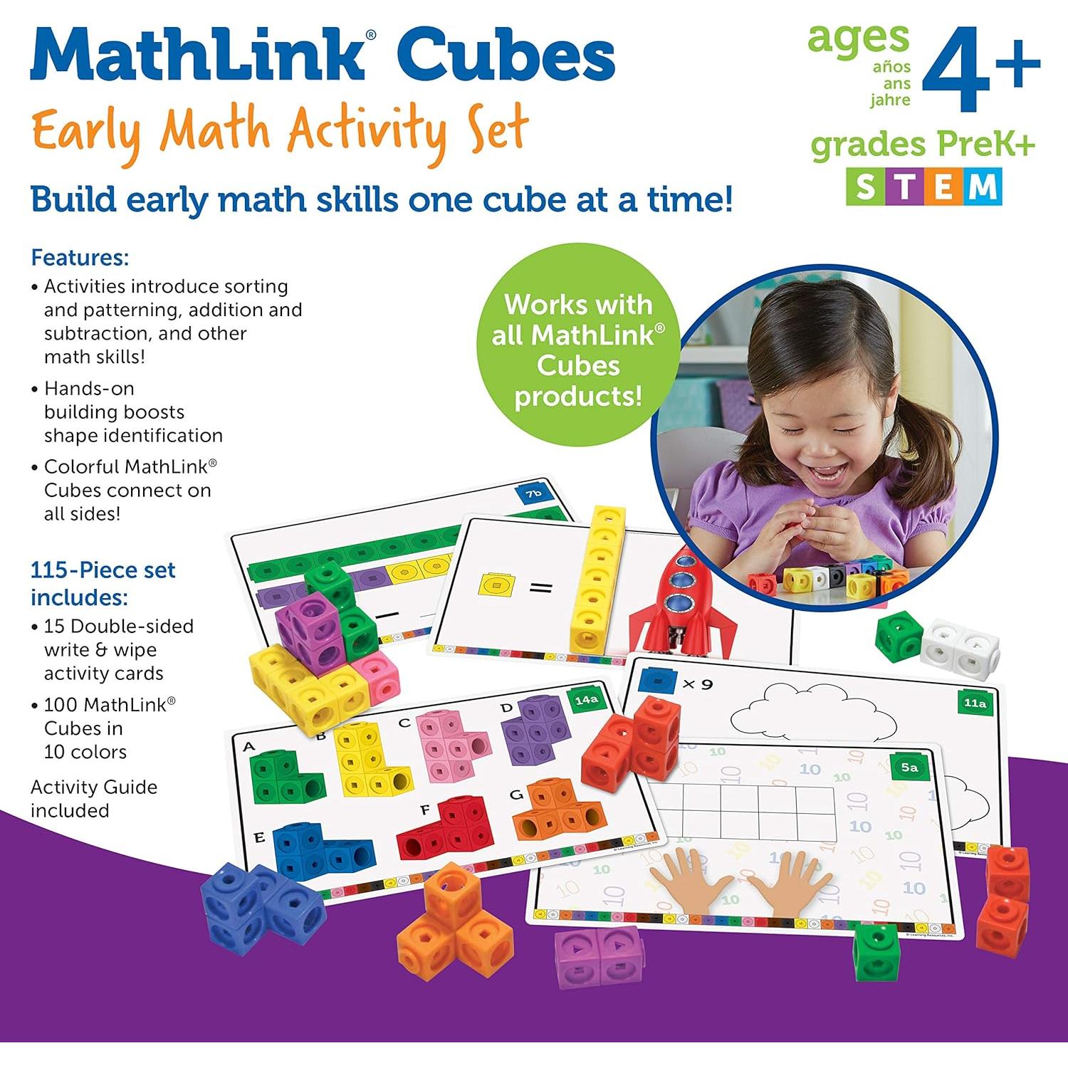 Conjunto de Actividades Matemáticas Learning Resources 115 Piezas