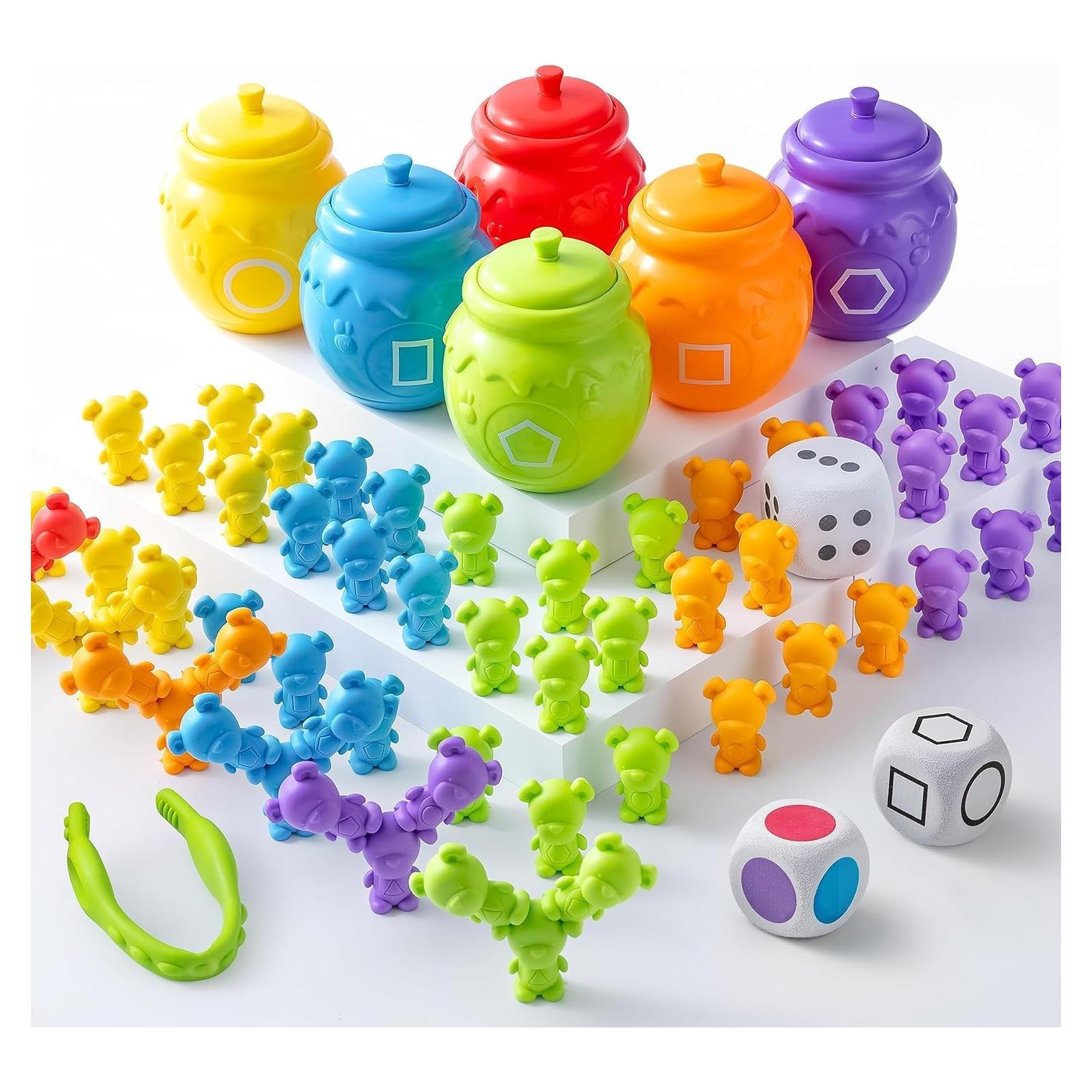 Set de Juguetes de Aprendizaje JOYIN - Osos Arcoíris para Contar