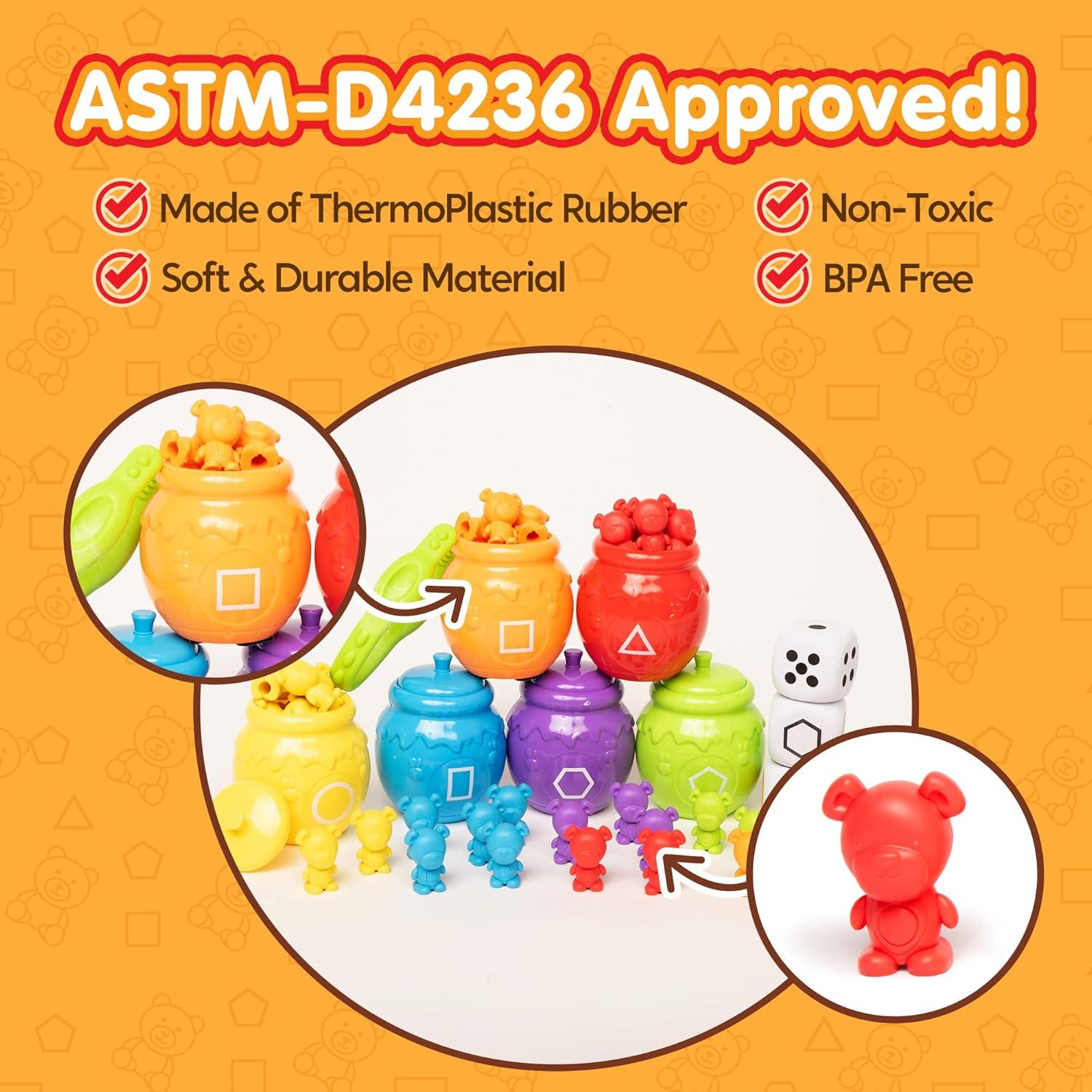 Set de Juguetes de Aprendizaje JOYIN - Osos Arcoíris para Contar