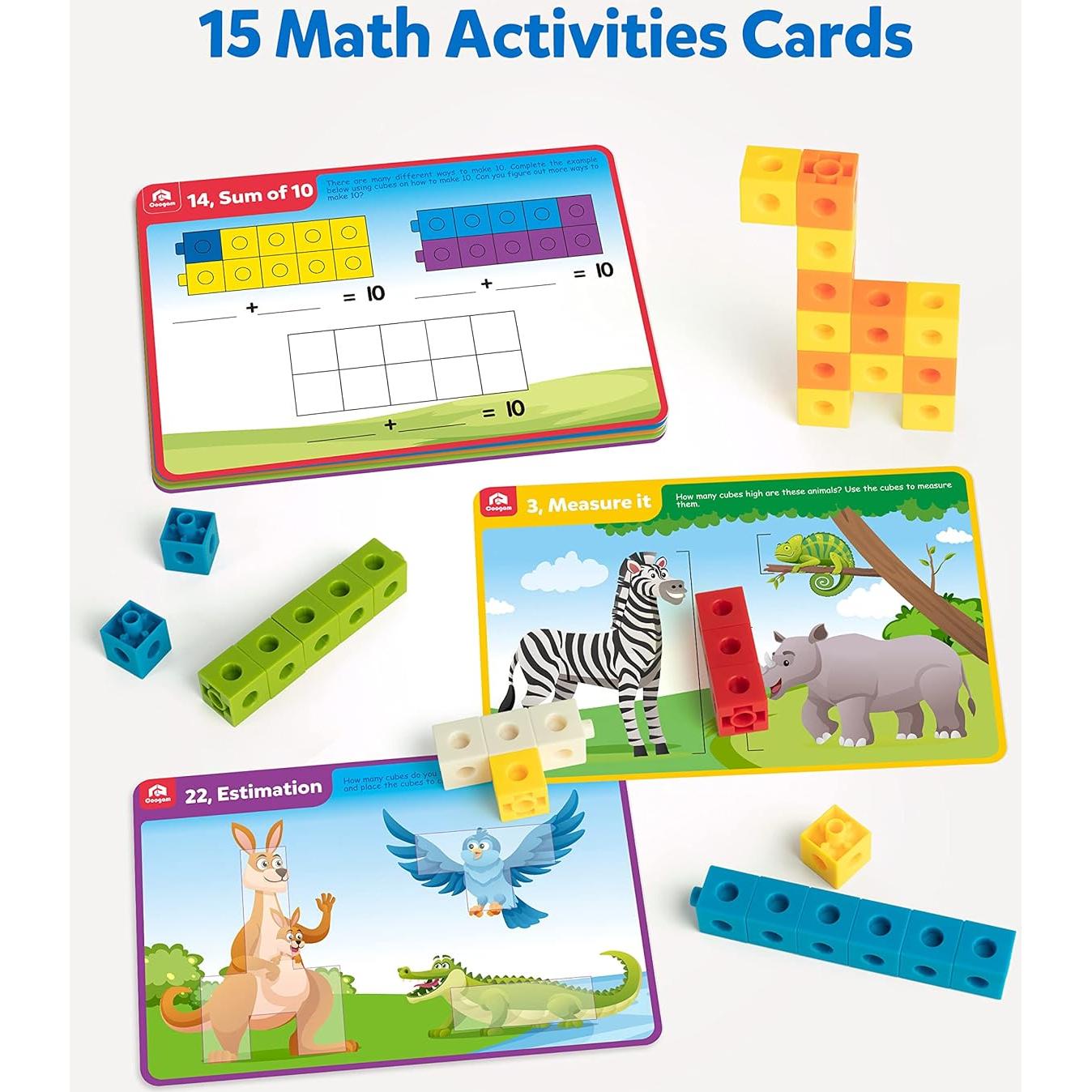 Juego de Matemáticas Coogam para Niños 3-8 Años con Cubos