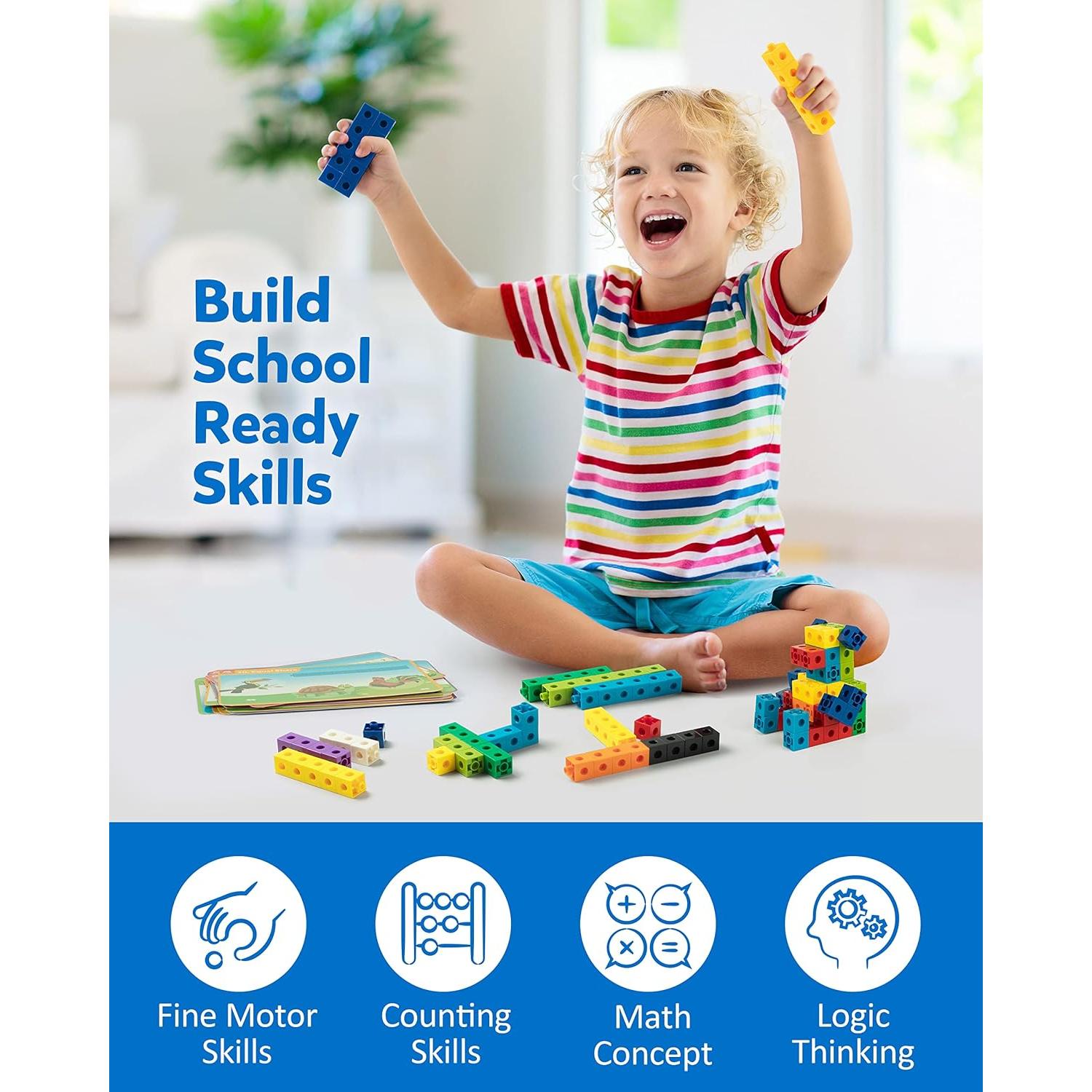 Juego de Matemáticas Coogam para Niños 3-8 Años con Cubos