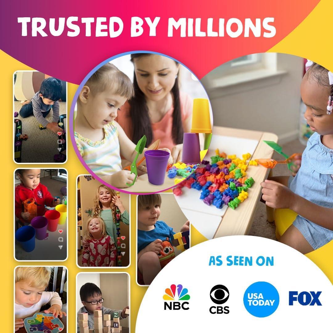 Conjunto de Osos Contadores Skoolzy - 70 Piezas Juguetes Educativos