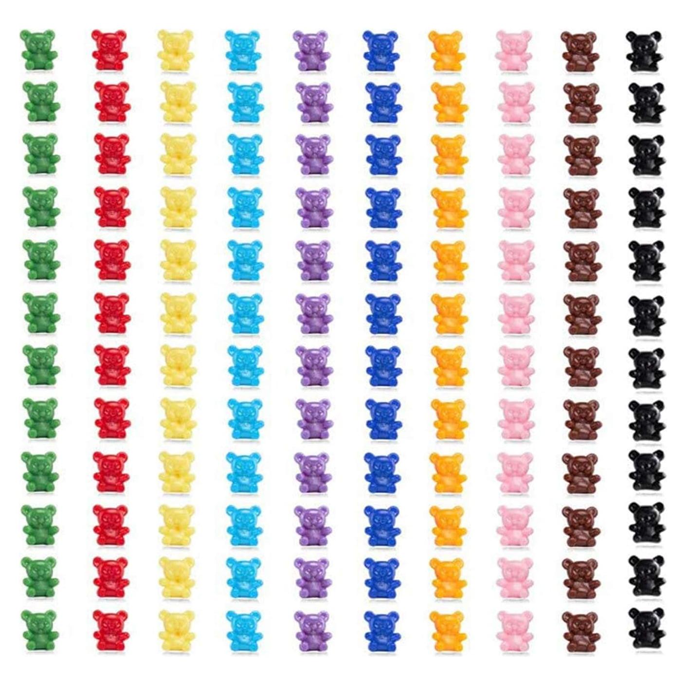 200 Mini Osos de Plástico Sansheng para Contar y Clasificar