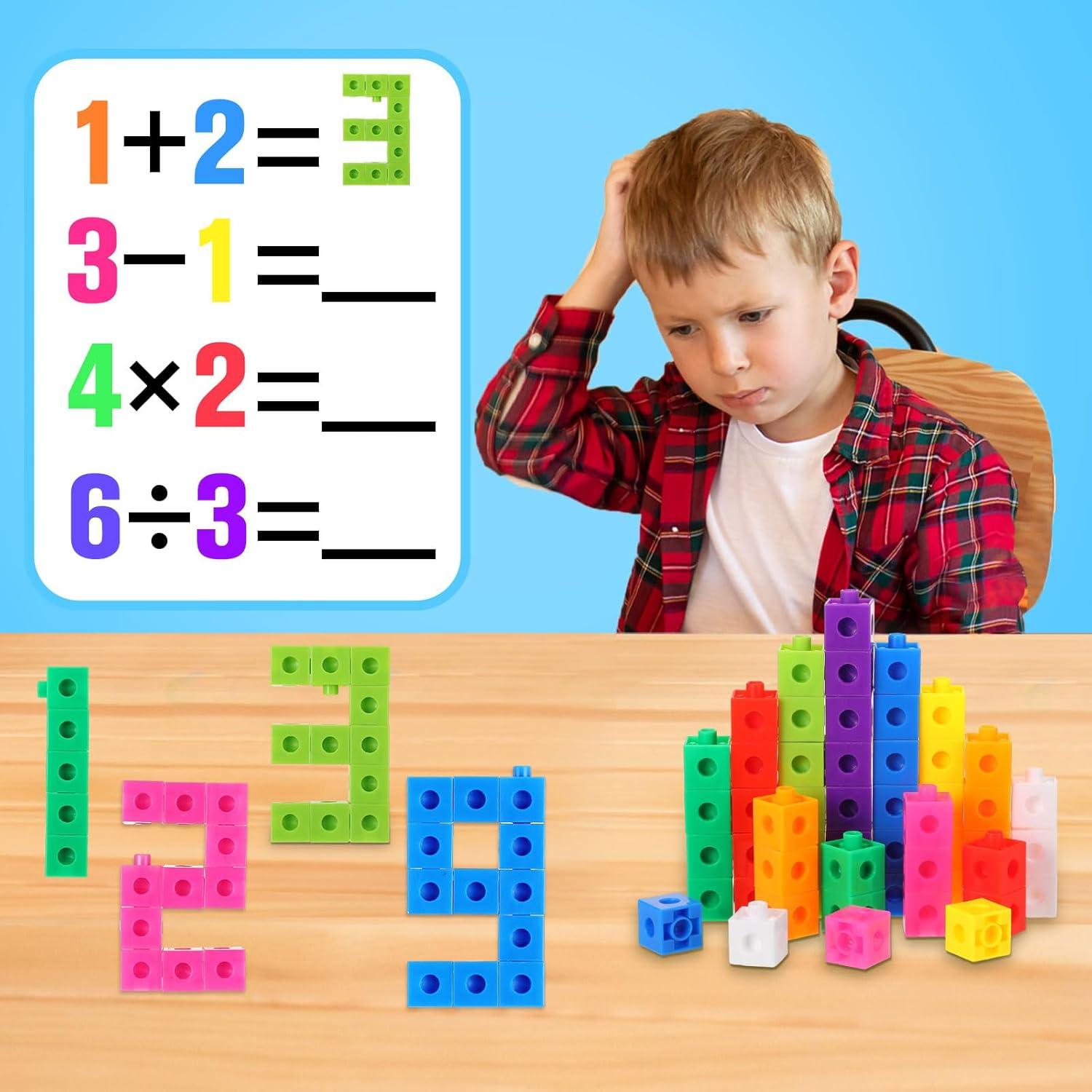 Cubos Enlazadores Jenaai 2000 Piezas Plástico Colorido 2 cm