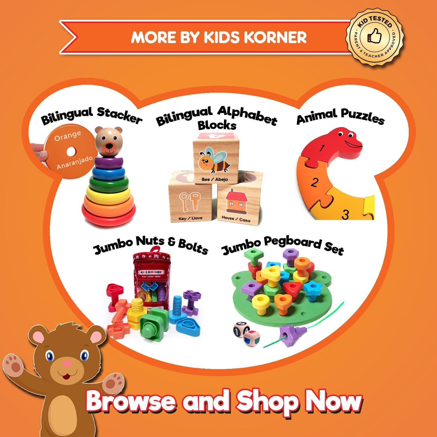 Osos de Conteo Jumbo Kids Korner - 48 Piezas para Preescolar