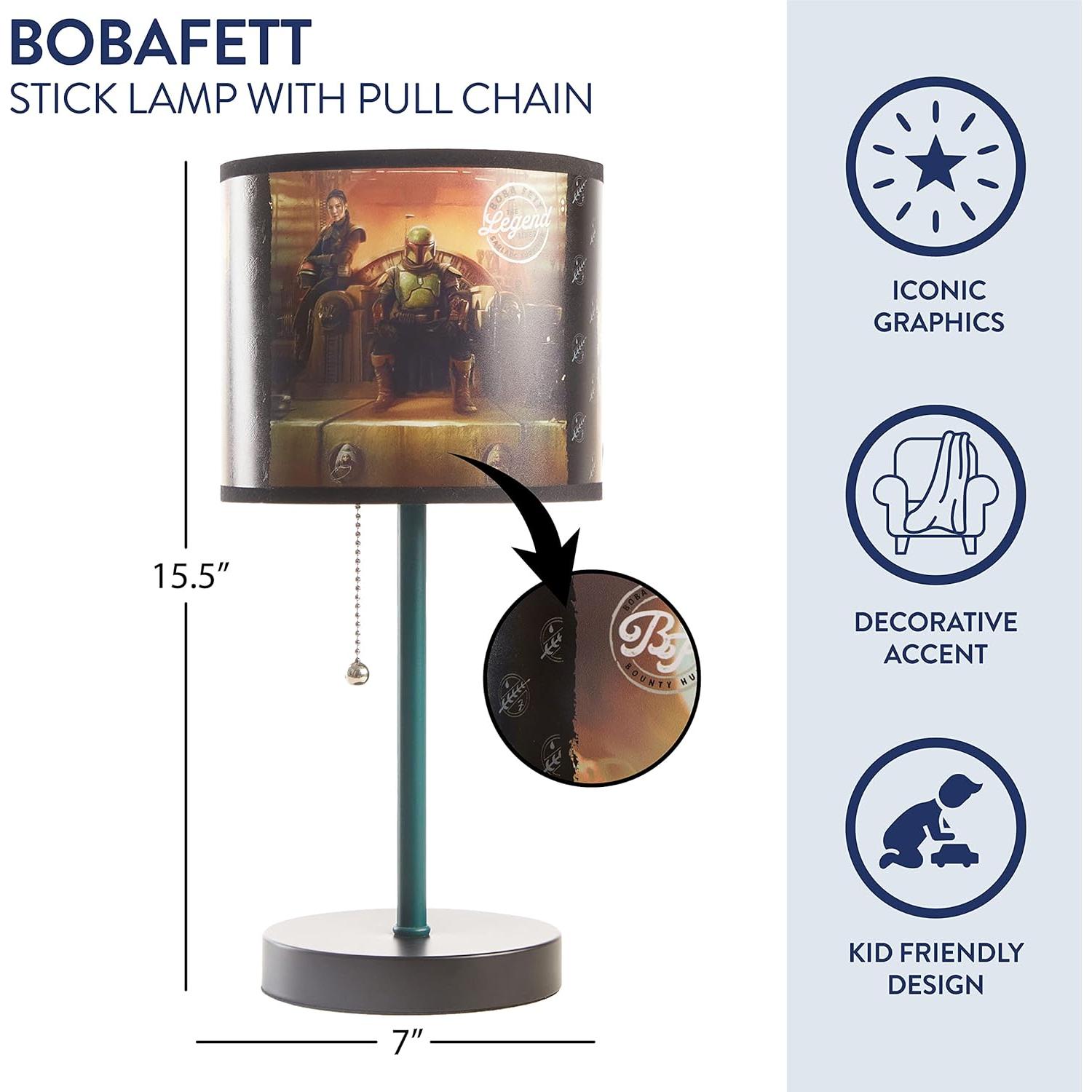 Lámpara de Mesa Star Wars Boba Fett Idea Nuova 38 cm