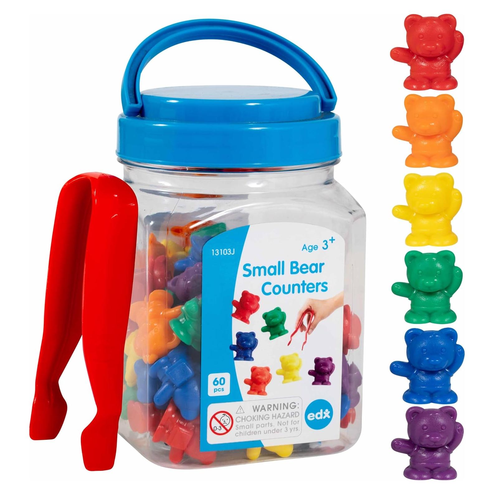 Contadores de Osos Pequeños edxeducation - Set de 60 - Matemáticas