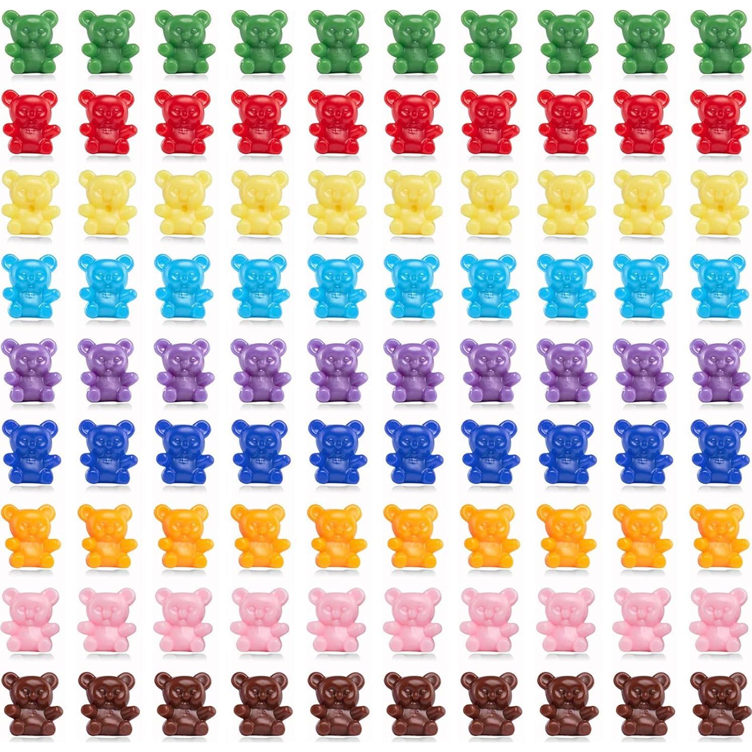90 Ositos de Conteo de Colores XINHUIDALSQ - Mini Juguetes Matemáticos