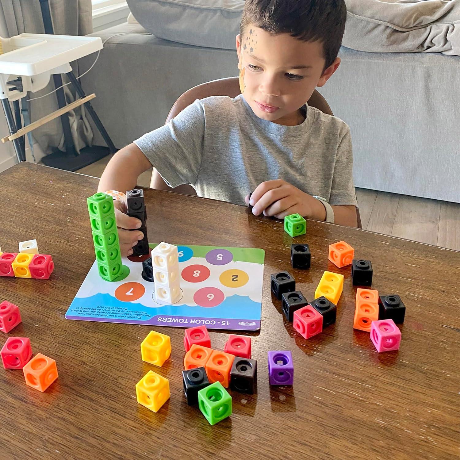 Bloques Matemáticos BenBen 100pcs con Tarjetas y Bolsa 3-8 años