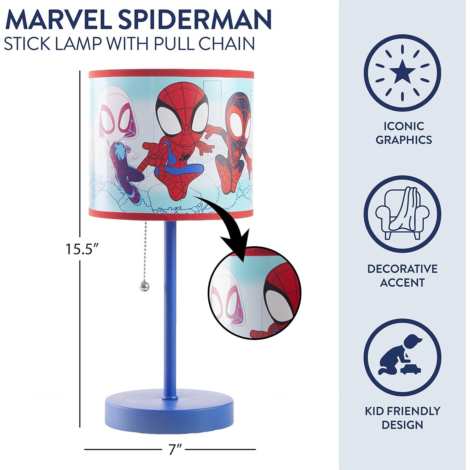 Lámpara de Mesa Idea Nuova Spidey 15.5x17.78 cm
