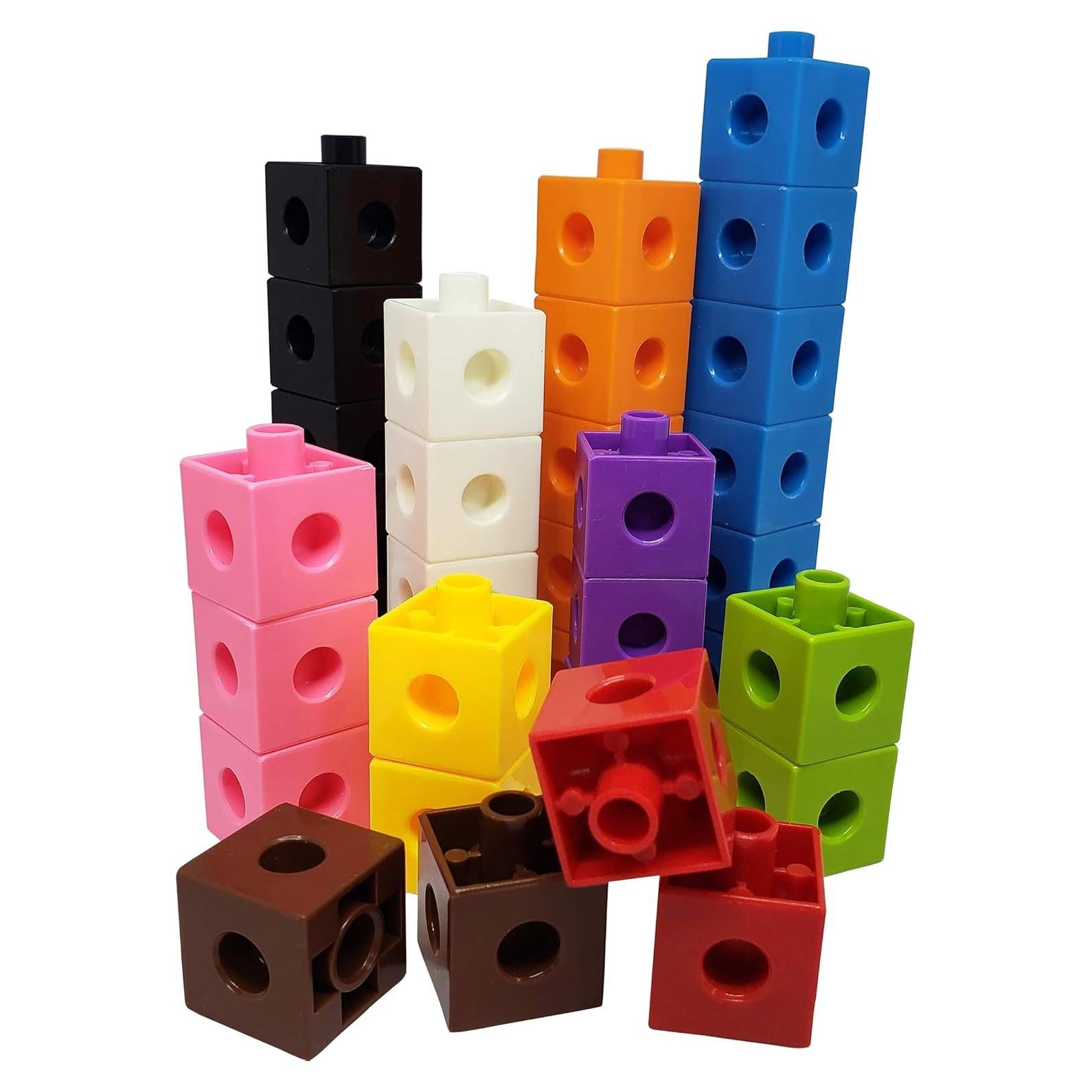 Cubos de Conteo Coloridos Recursos Creados por el Maestro - 100 Piezas