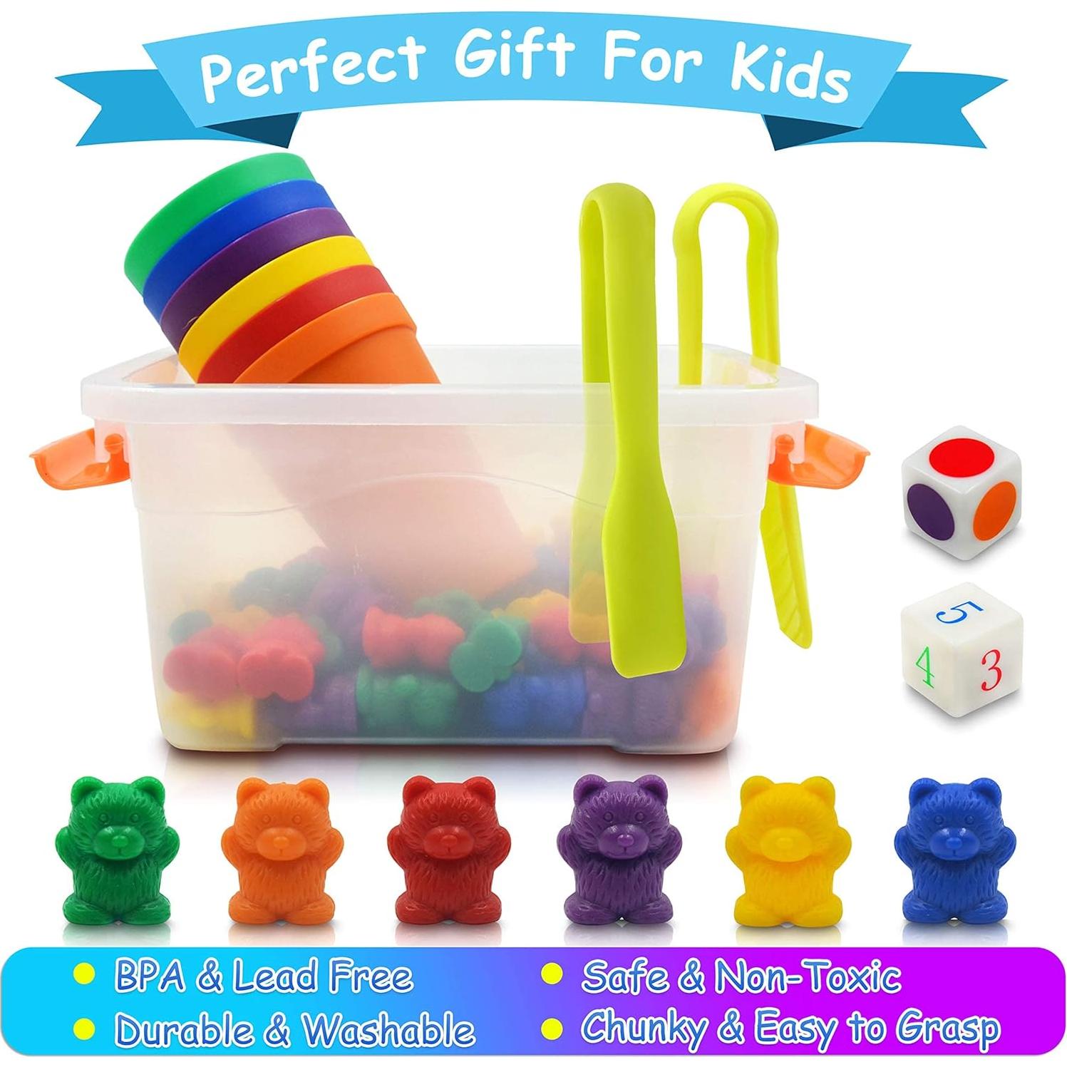 Kit Educativo de Osos para Contar y Clasificar Templeton - 70 Piezas