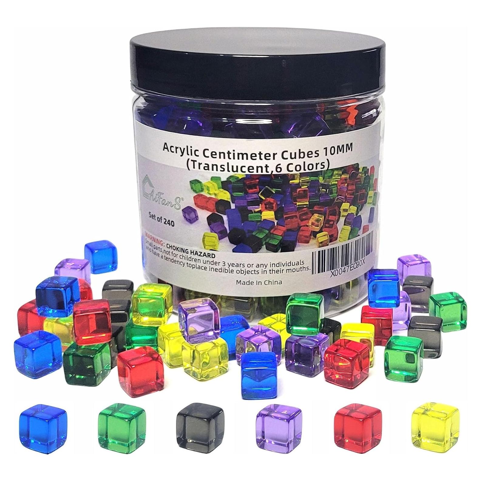 240 Cubos de Plástico para Contar y Clasificar AiFanS