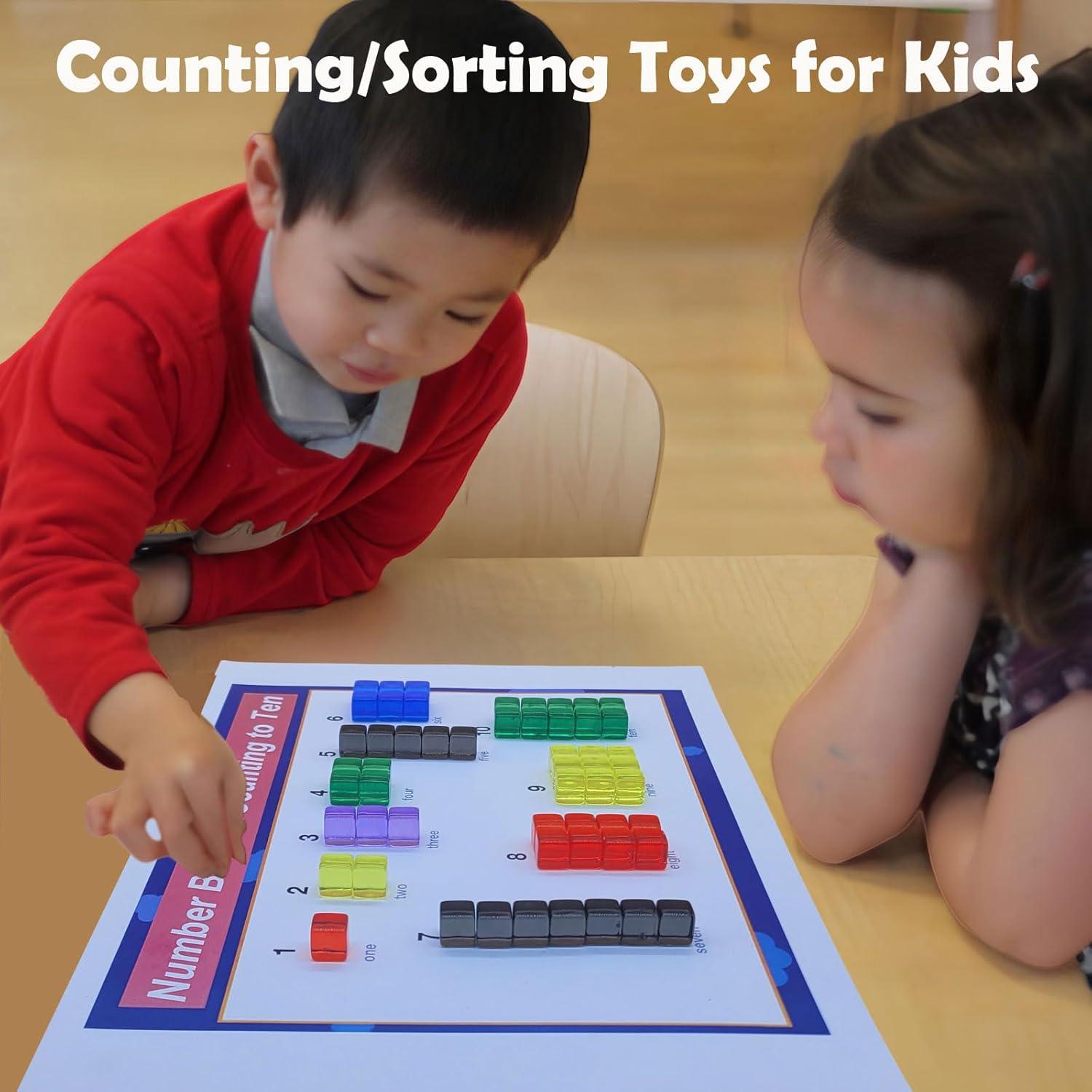 240 Cubos de Plástico para Contar y Clasificar AiFanS