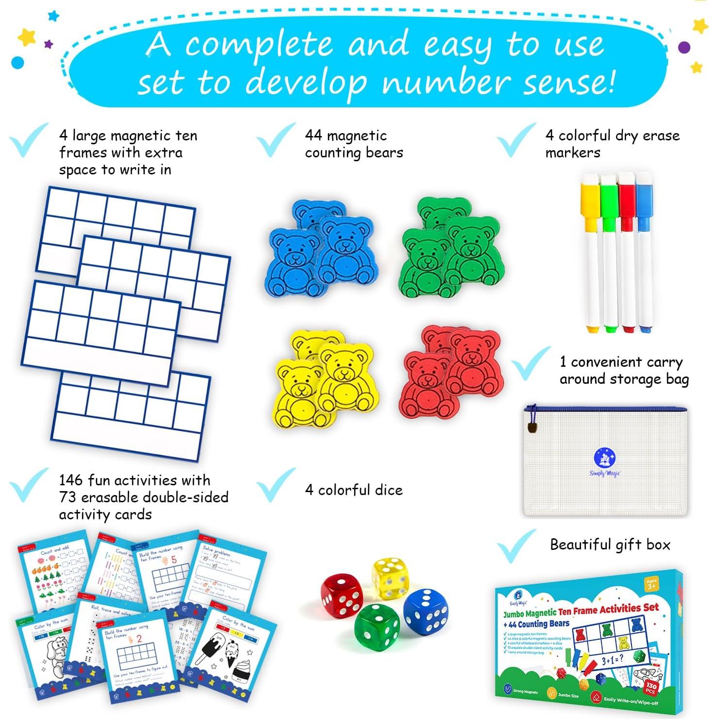 Conjunto de Marcos Magnéticos Jumbo Simply Magic 130 Piezas