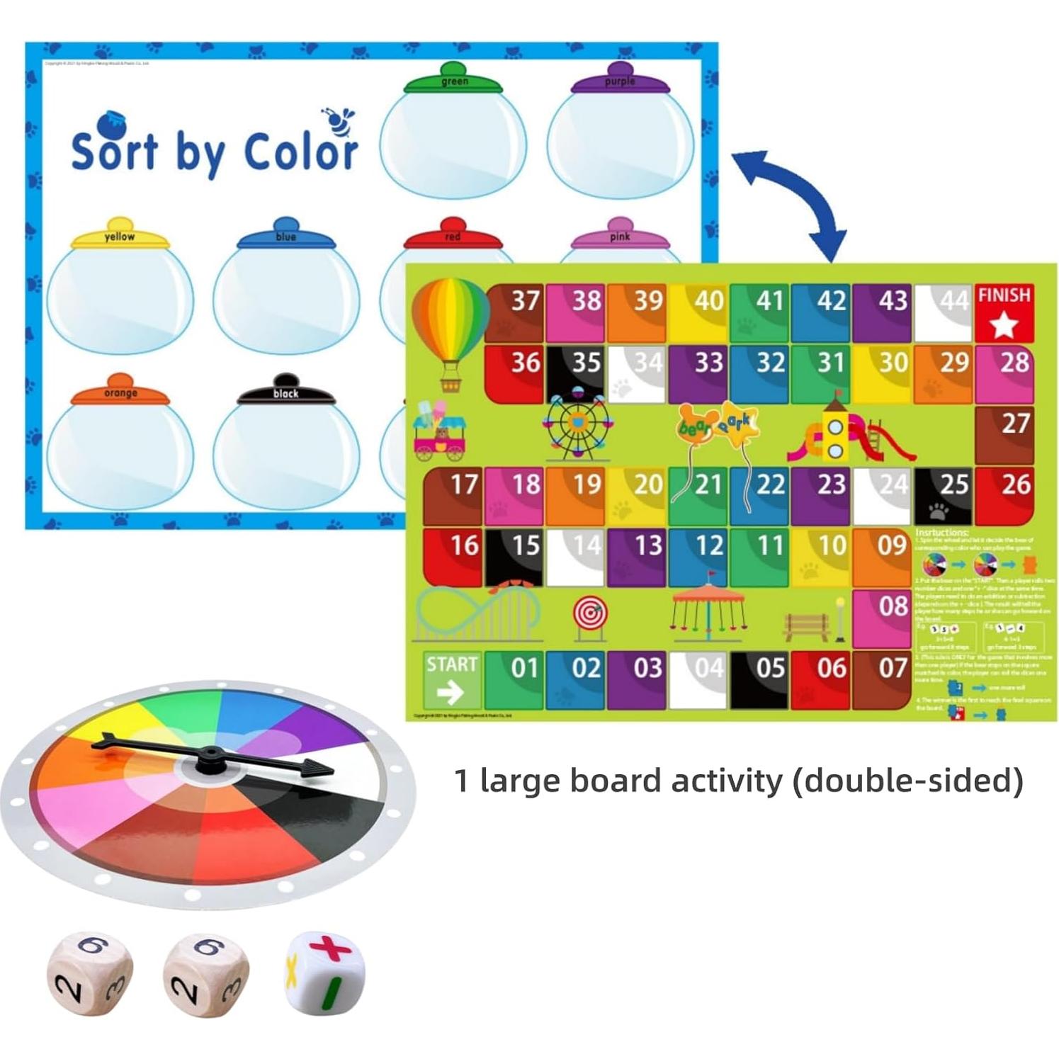 100 Contadores de Oso Transparentes Odoorgames para Niños