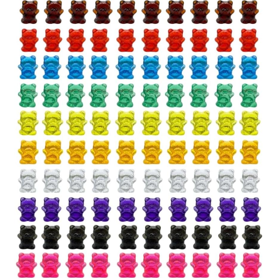 100 Contadores de Oso Transparentes Odoorgames para Niños