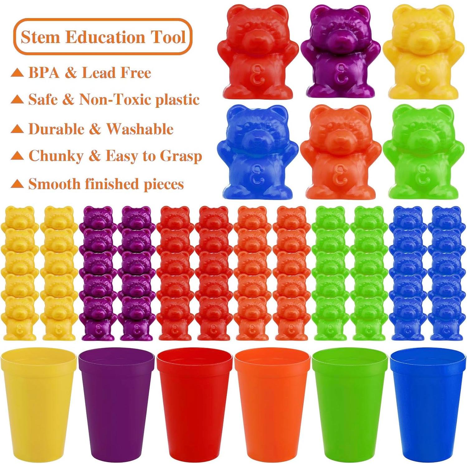 Juego de Clasificación de Osos Arcoíris Jeffbaubl 67 Piezas