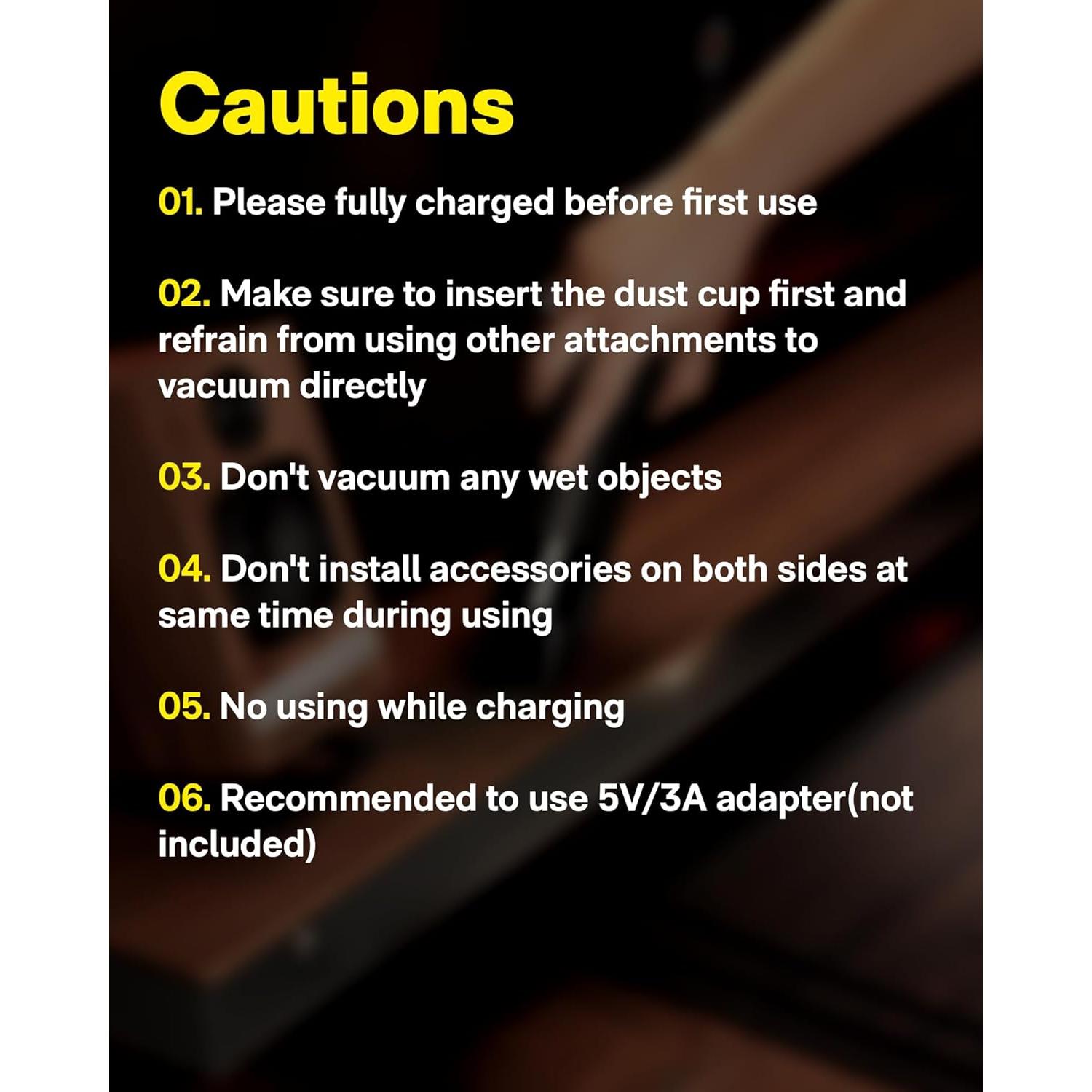 Aspiradora de Mano HOTO 4-en-1 Inalámbrica 15000Pa Portátil