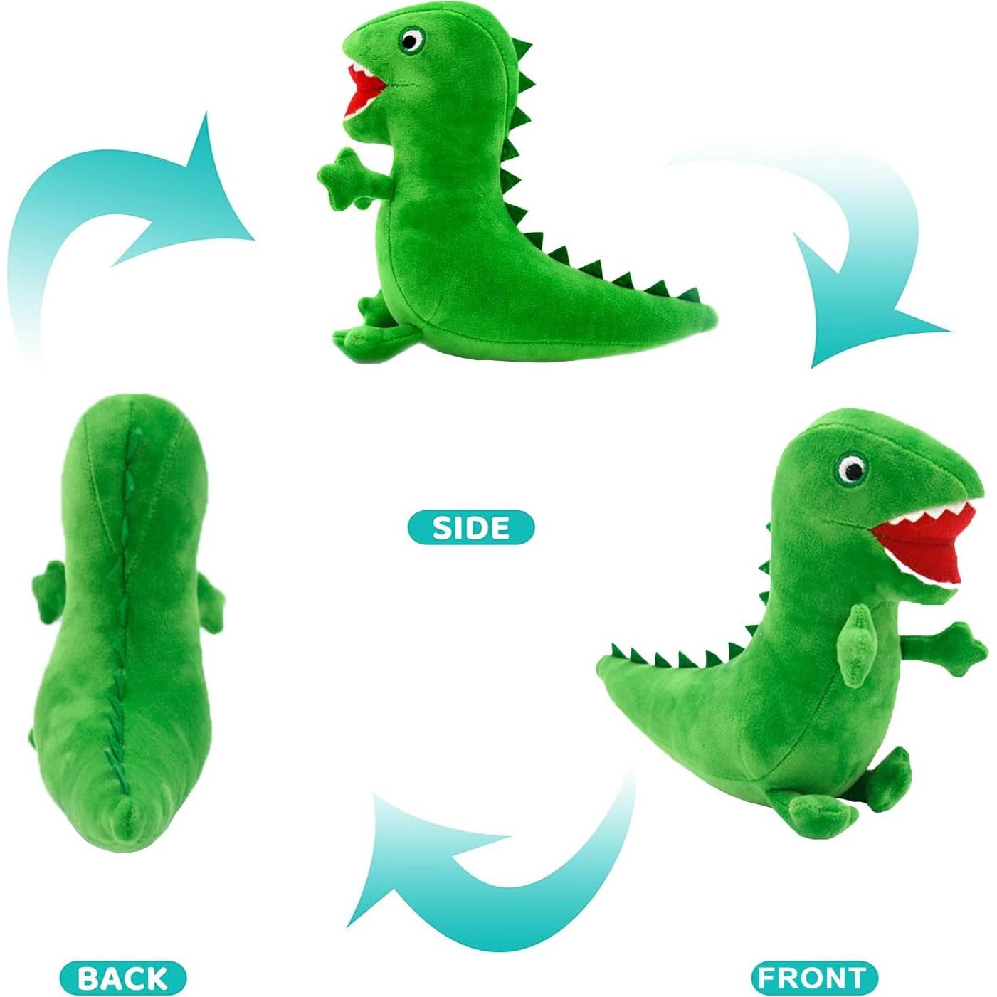 Muñeco de peluche dinosaurio George JUEXINGZHE 30 cm verde