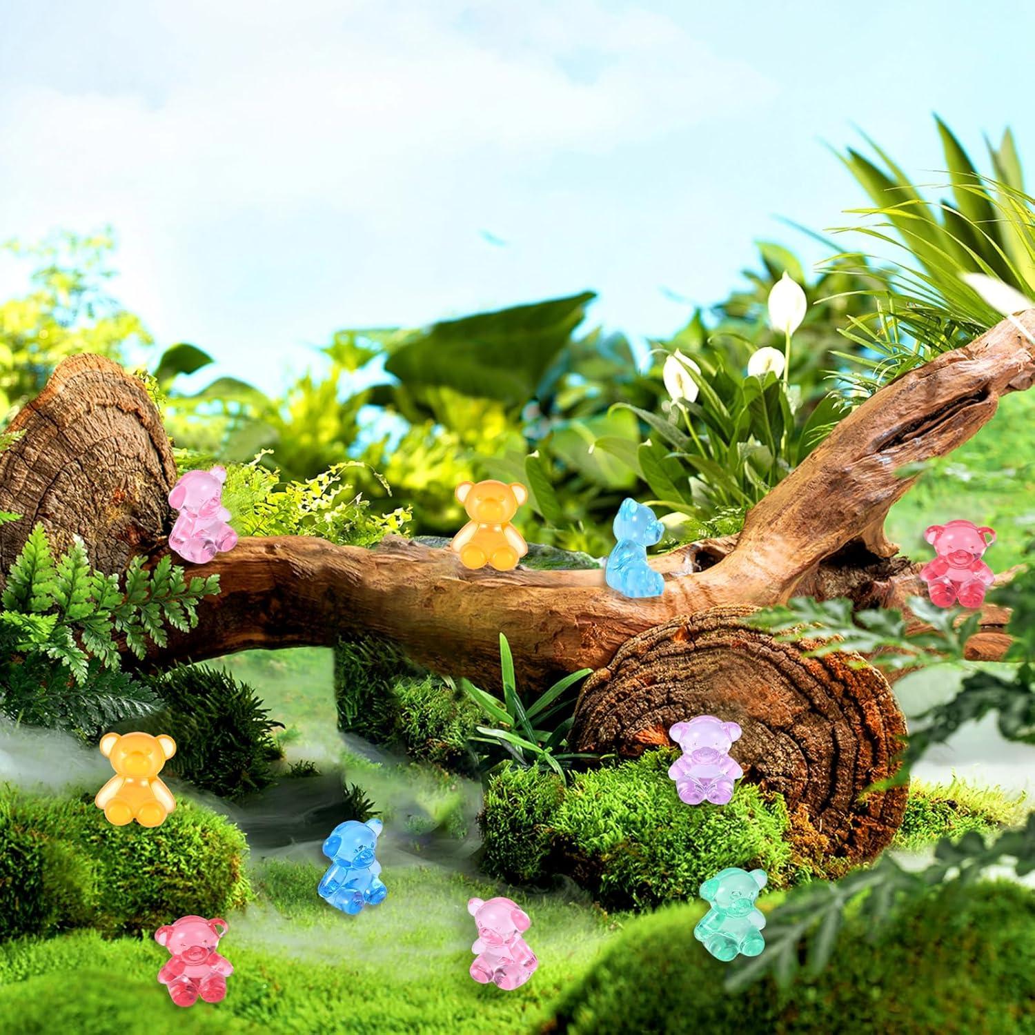 300 Mini Osos Acrílicos para Contar y Decorar - YOUNG-W