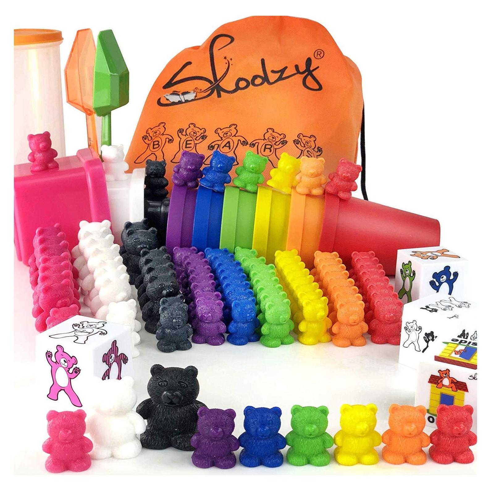 Ositos de Conteo Arcoíris Skoolzy - Juguetes Educativos 114 Piezas