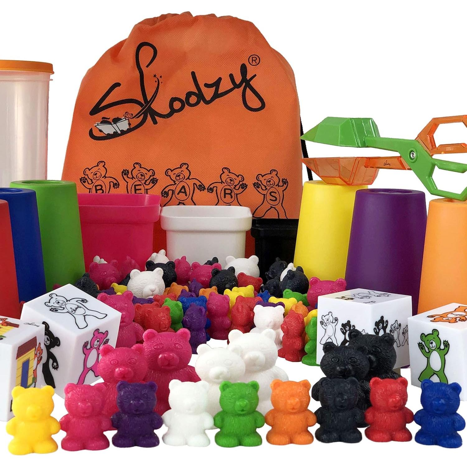 Ositos de Conteo Arcoíris Skoolzy - Juguetes Educativos 114 Piezas