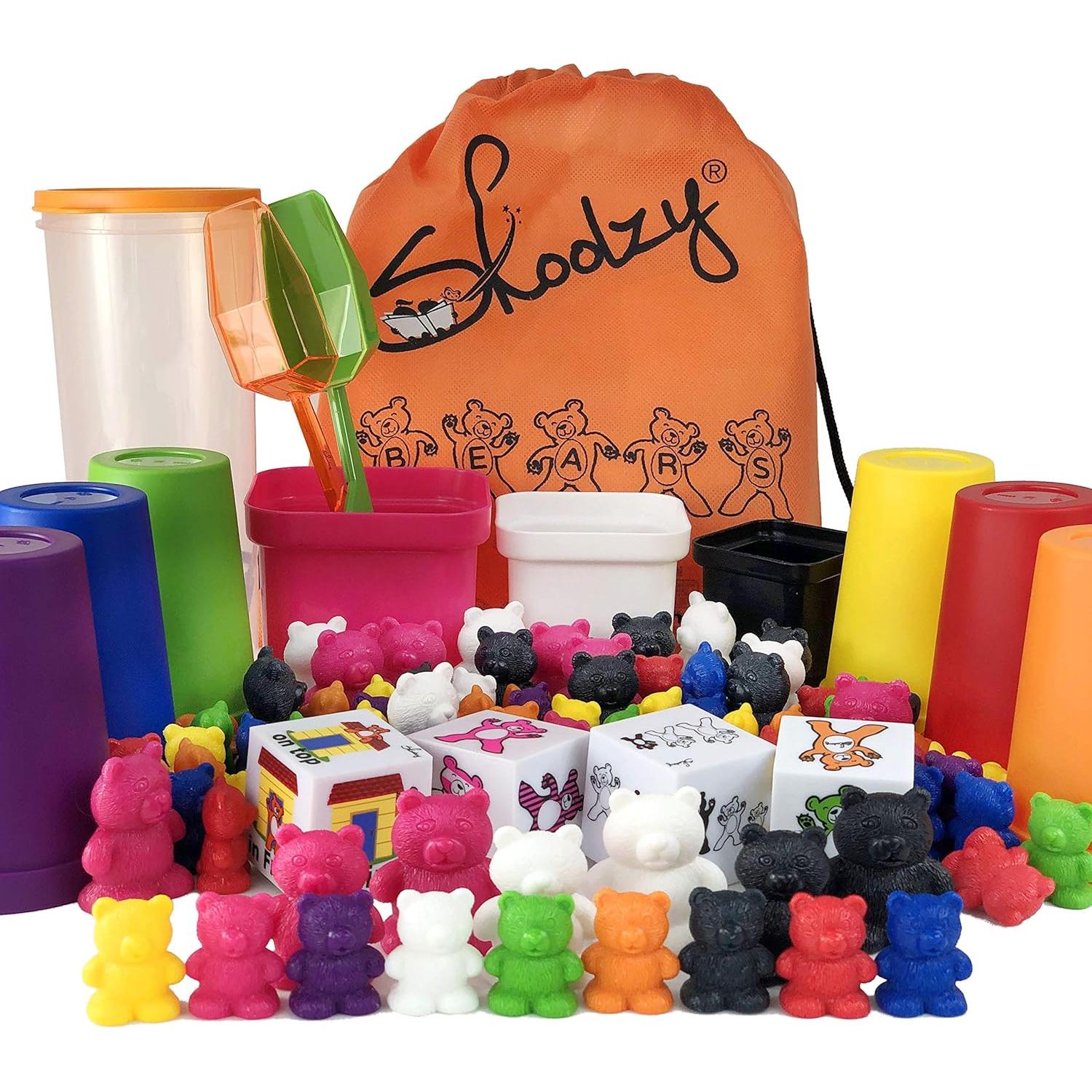 Ositos de Conteo Arcoíris Skoolzy - Juguetes Educativos 114 Piezas