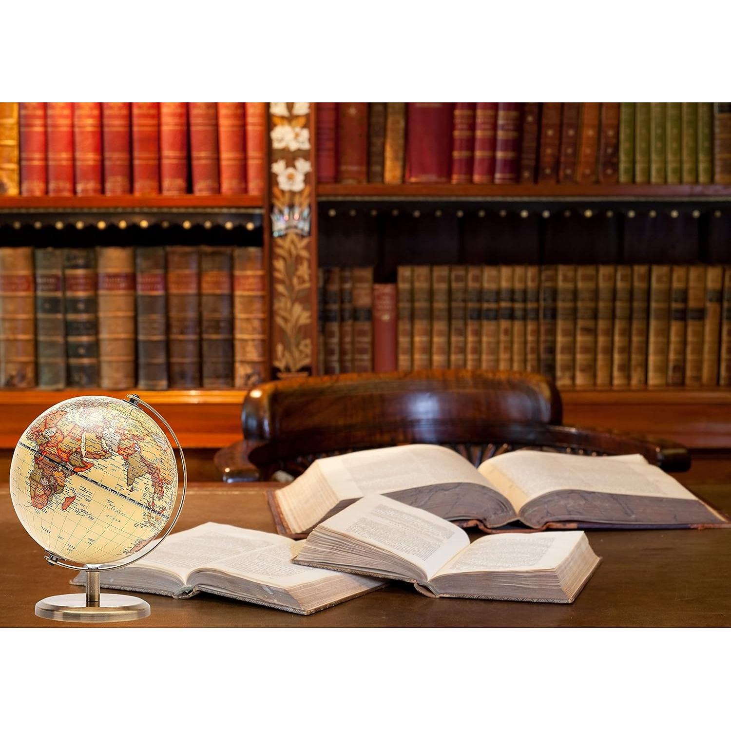 Globo Terráqueo Exerz 14 cm Vintage Mapa Inglés Decorativo