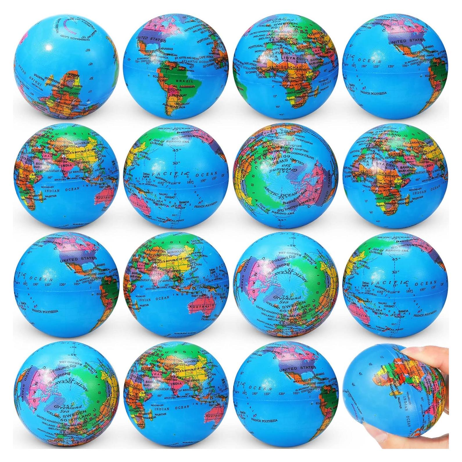 Paquete de 60 Pelotas de Estrés Vinsot Mini Globo 6.3 cm