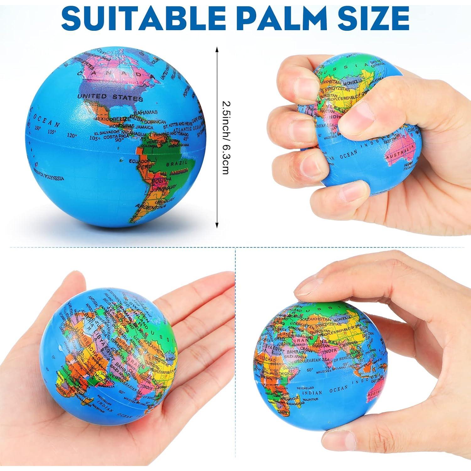 Paquete de 60 Pelotas de Estrés Vinsot Mini Globo 6.3 cm