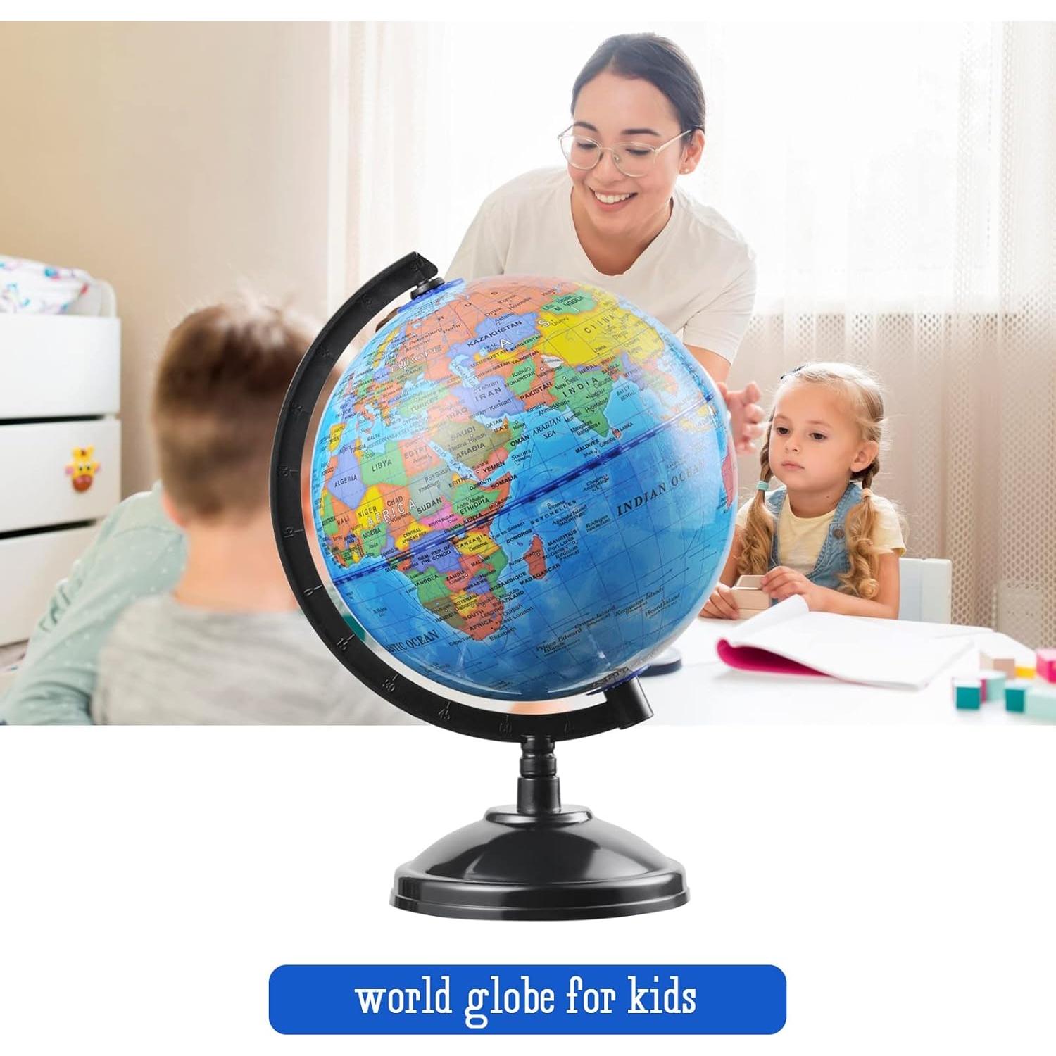Globo Terráqueo Interactivo VAP 22.1 cm para Niños