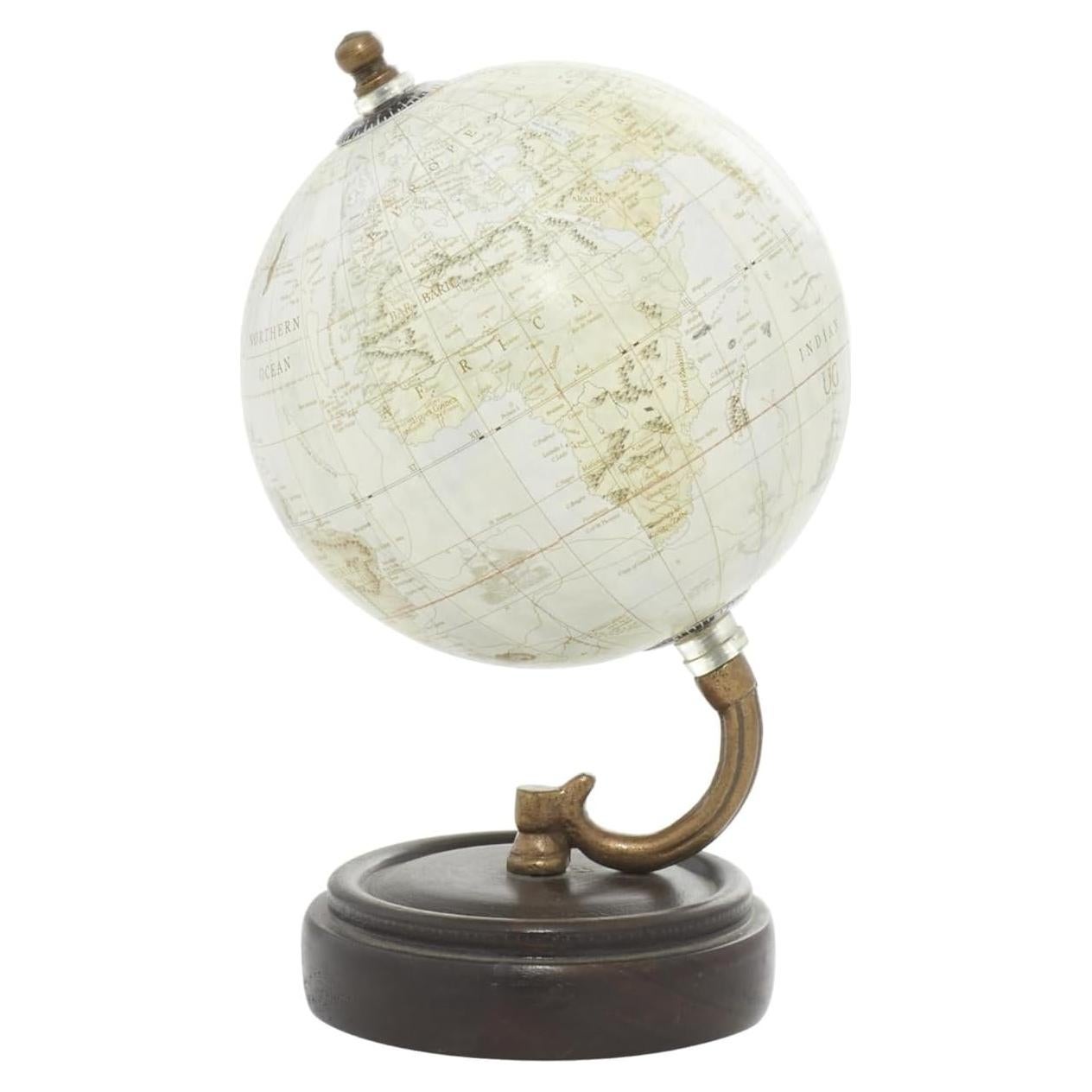 Globo Terráqueo de Madera Deco 79 Amarillo 12.7 cm