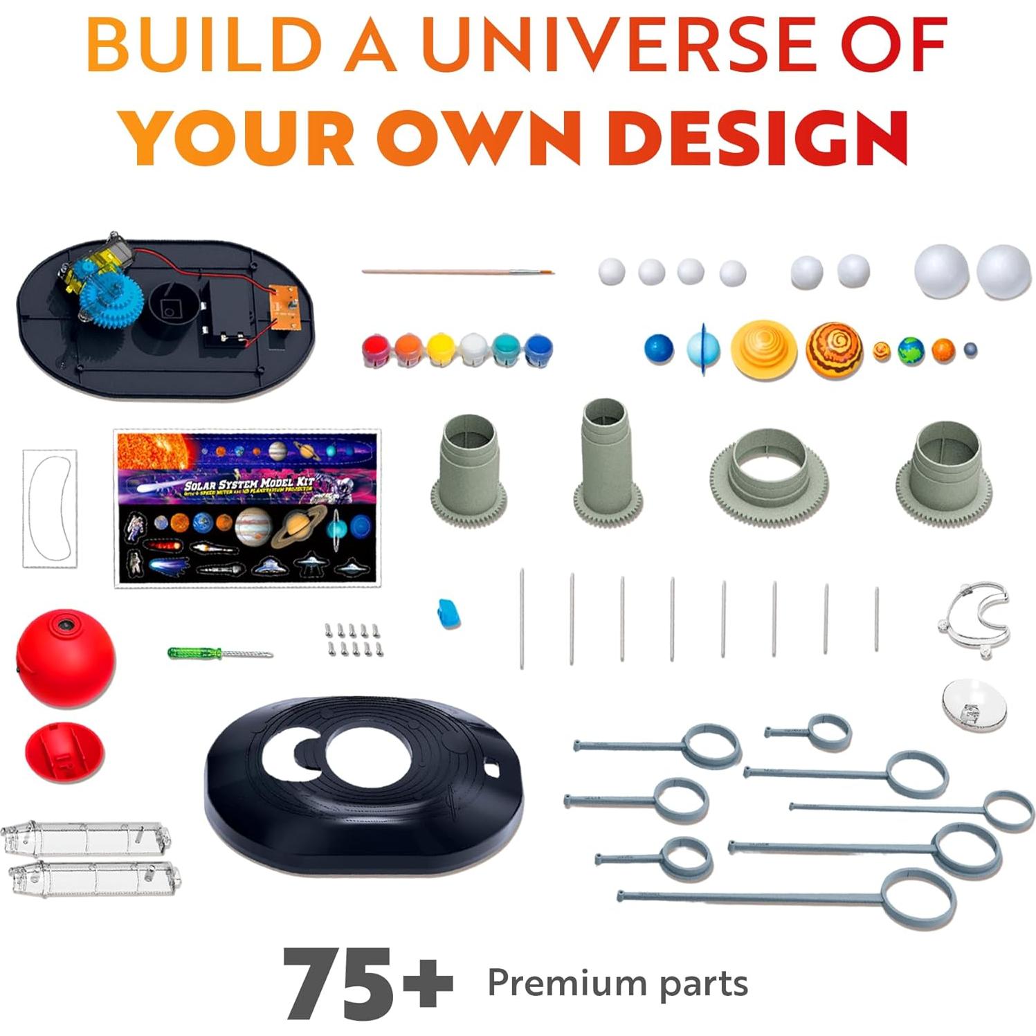 Kit Modelo Sistema Solar Playz - Motor 4 Velocidades, Proyector HD