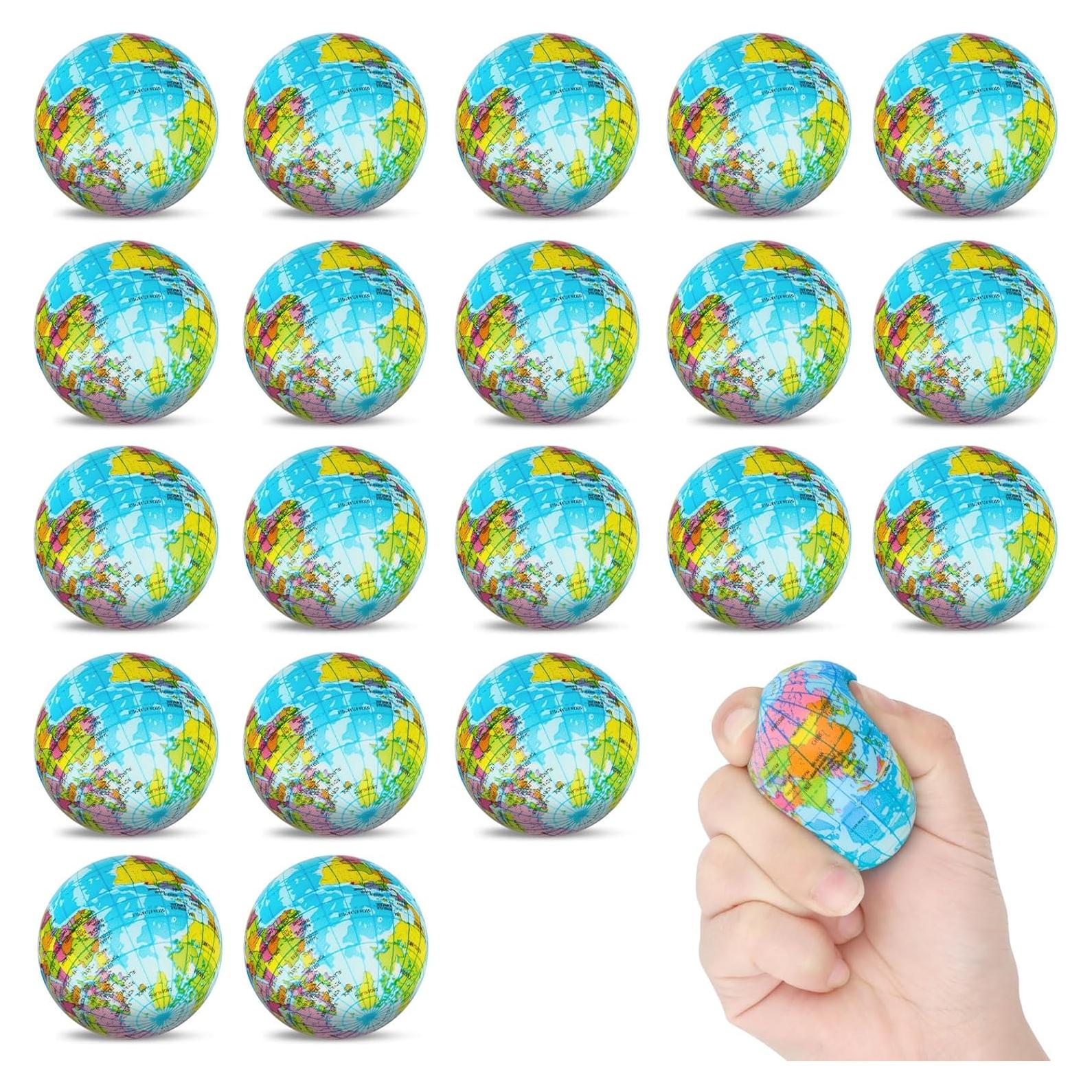 Paquete de 20 Mini Pelotas Antiestrés Globo Atiloy 5.08 cm