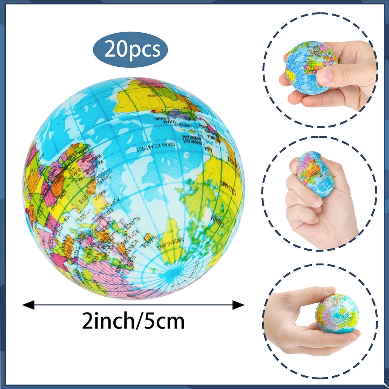 Paquete de 20 Mini Pelotas Antiestrés Globo Atiloy 5.08 cm