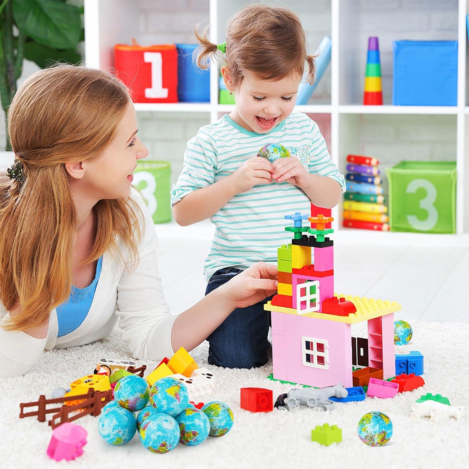 Paquete de 20 Mini Pelotas Antiestrés Globo Atiloy 5.08 cm