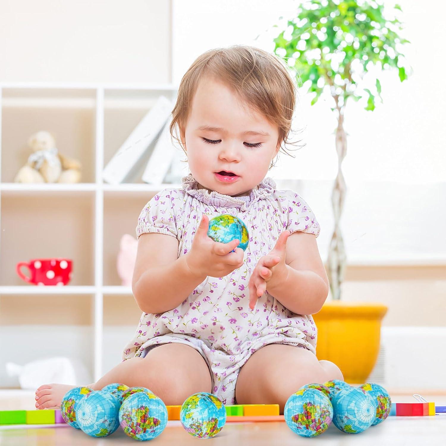 Paquete de 20 Mini Pelotas Antiestrés Globo Atiloy 5.08 cm