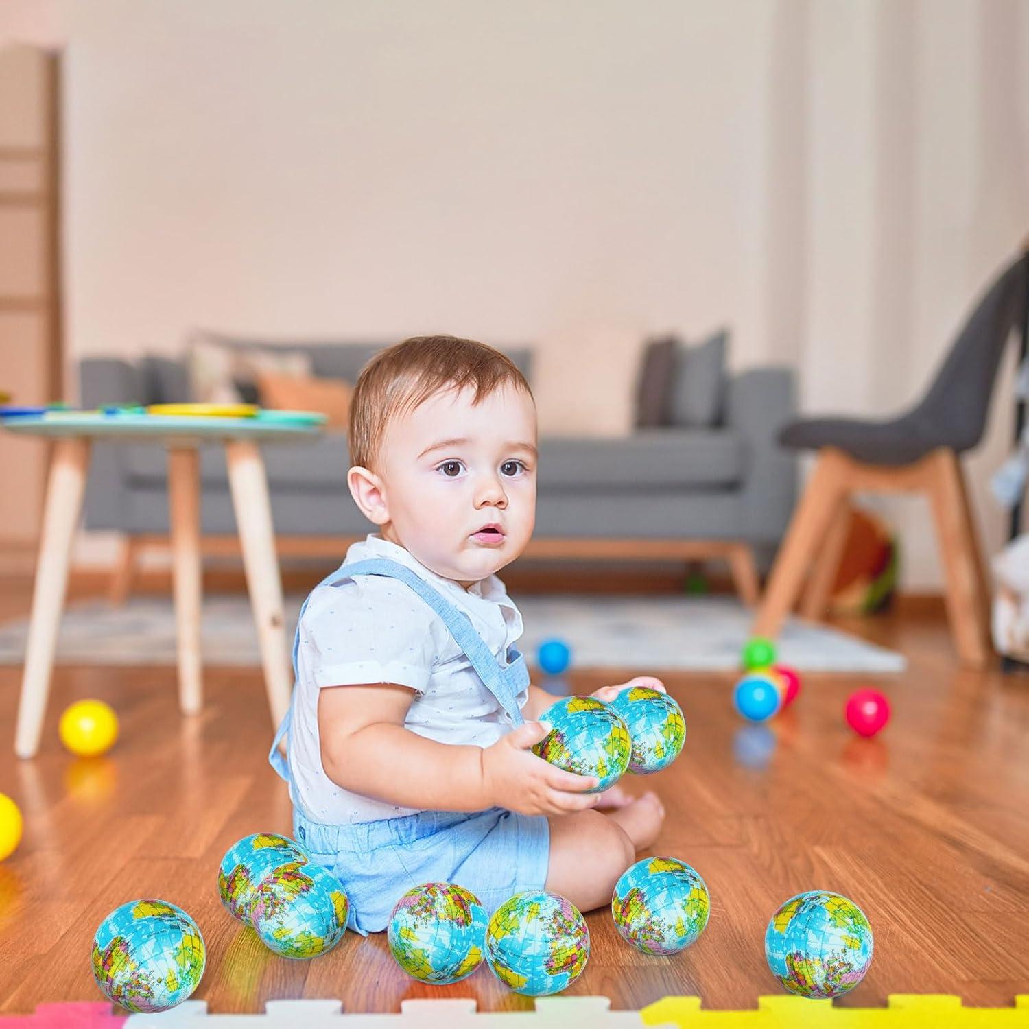 Paquete de 20 Mini Pelotas Antiestrés Globo Atiloy 5.08 cm