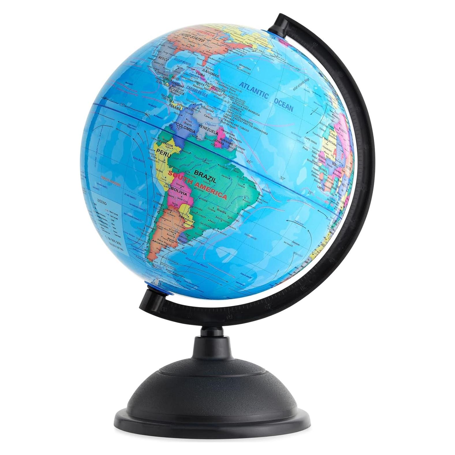 Globo Terráqueo Giratorio Juvale 20.32 cm para Aprendizaje