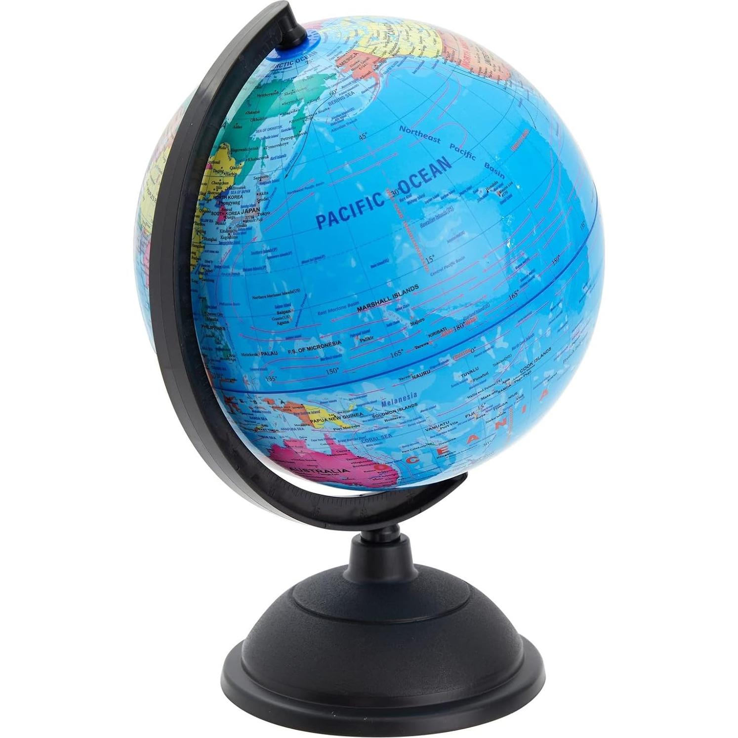 Globo Terráqueo Giratorio Juvale 20.32 cm para Aprendizaje