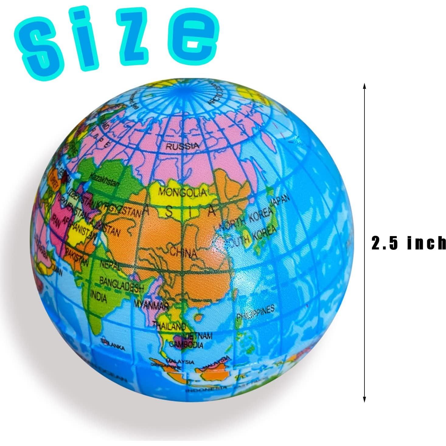 Bolas de Estrés Baaxxango Tierra 24 Pcs 6.35 cm Alivio Estrés